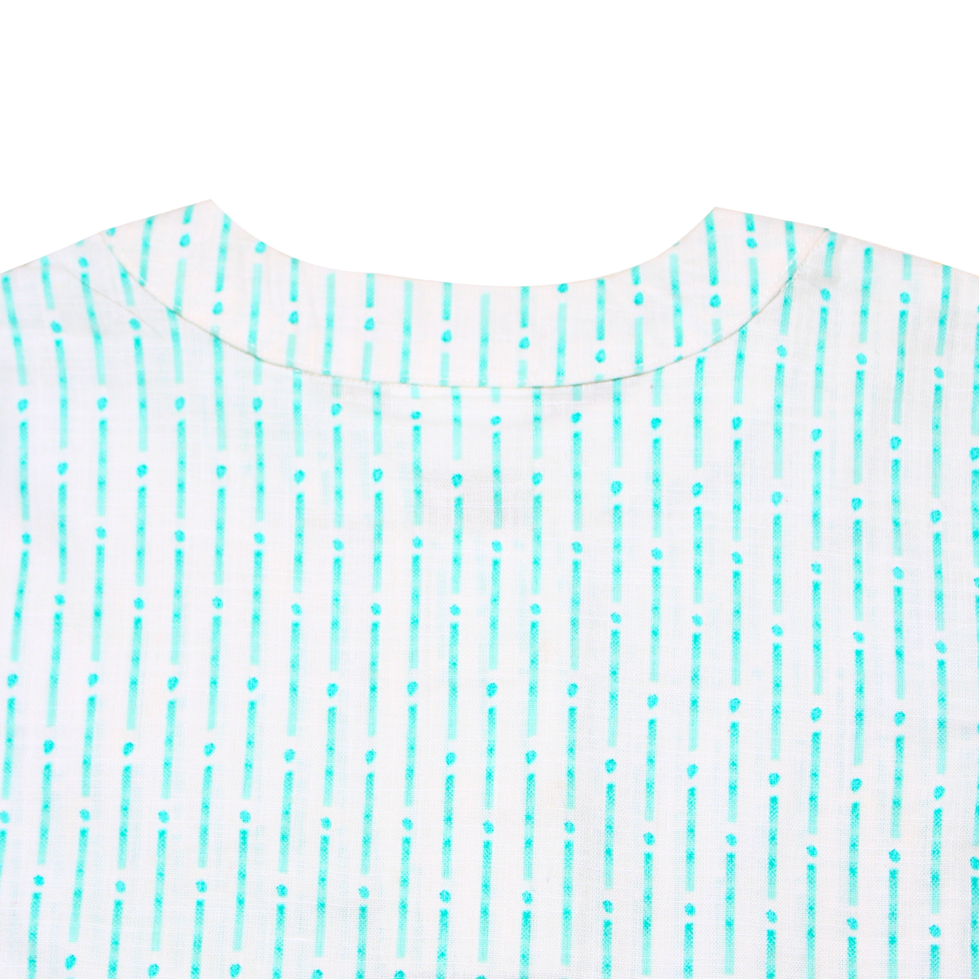 Cotton Knotty Kurta - White