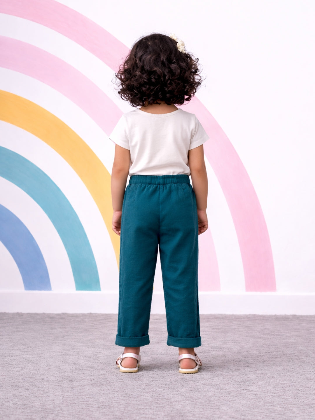 Ella Frills Pants - Teal