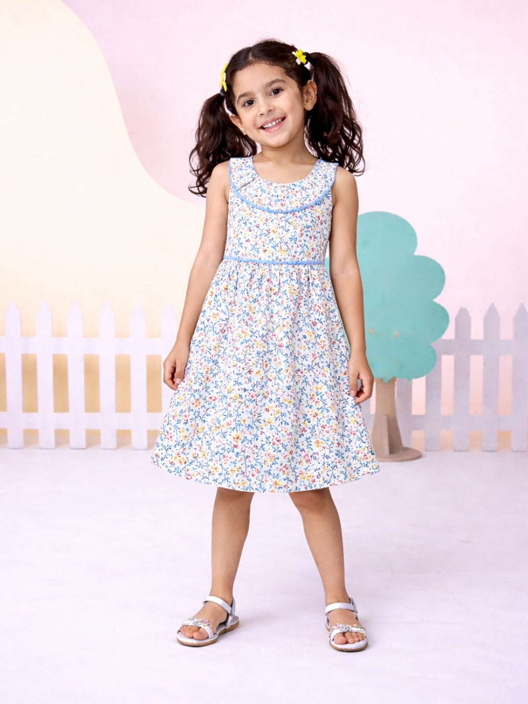 Soft Tassel Dress - Blue