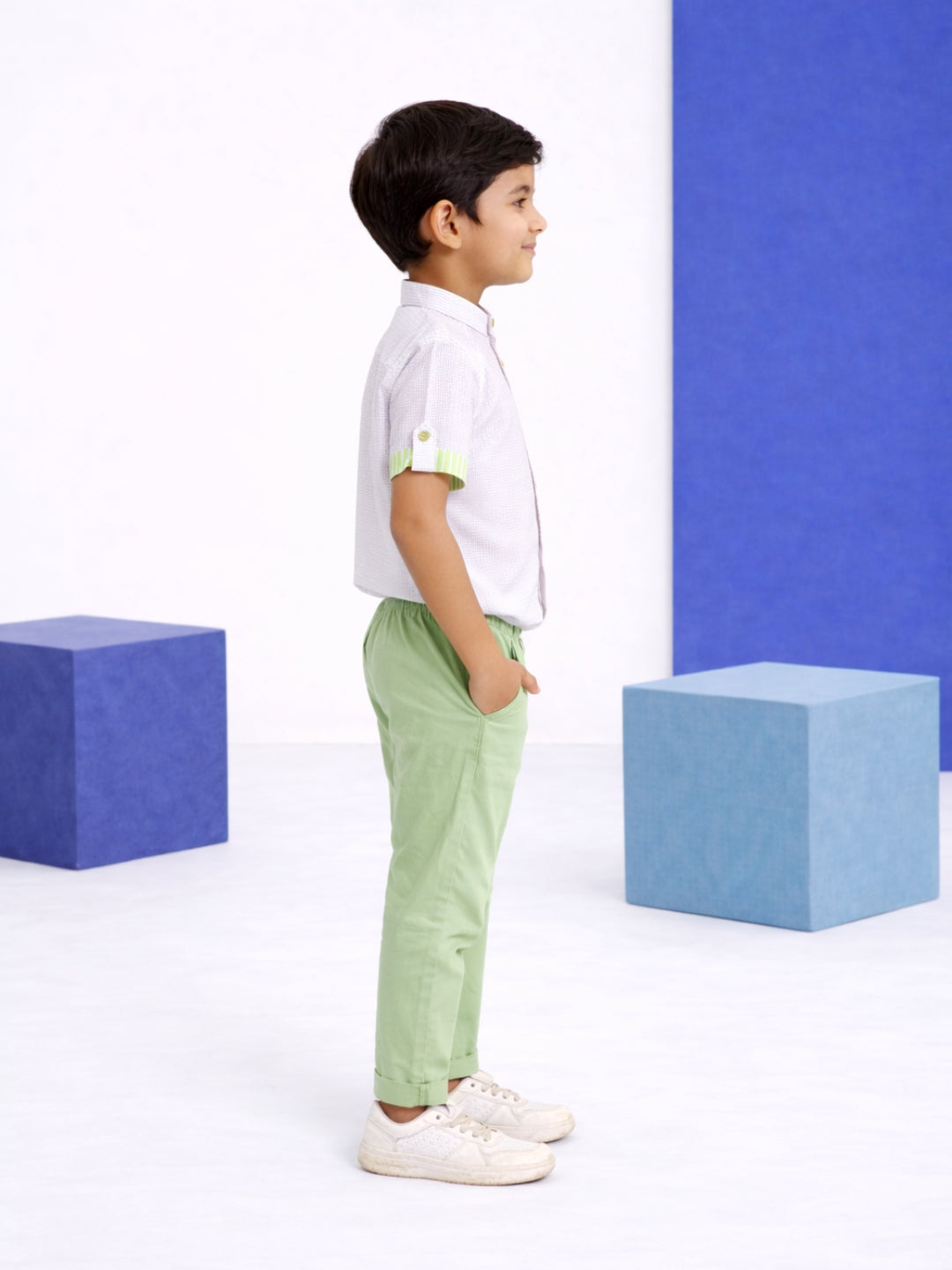 Alan Cotton Shirt - Green
