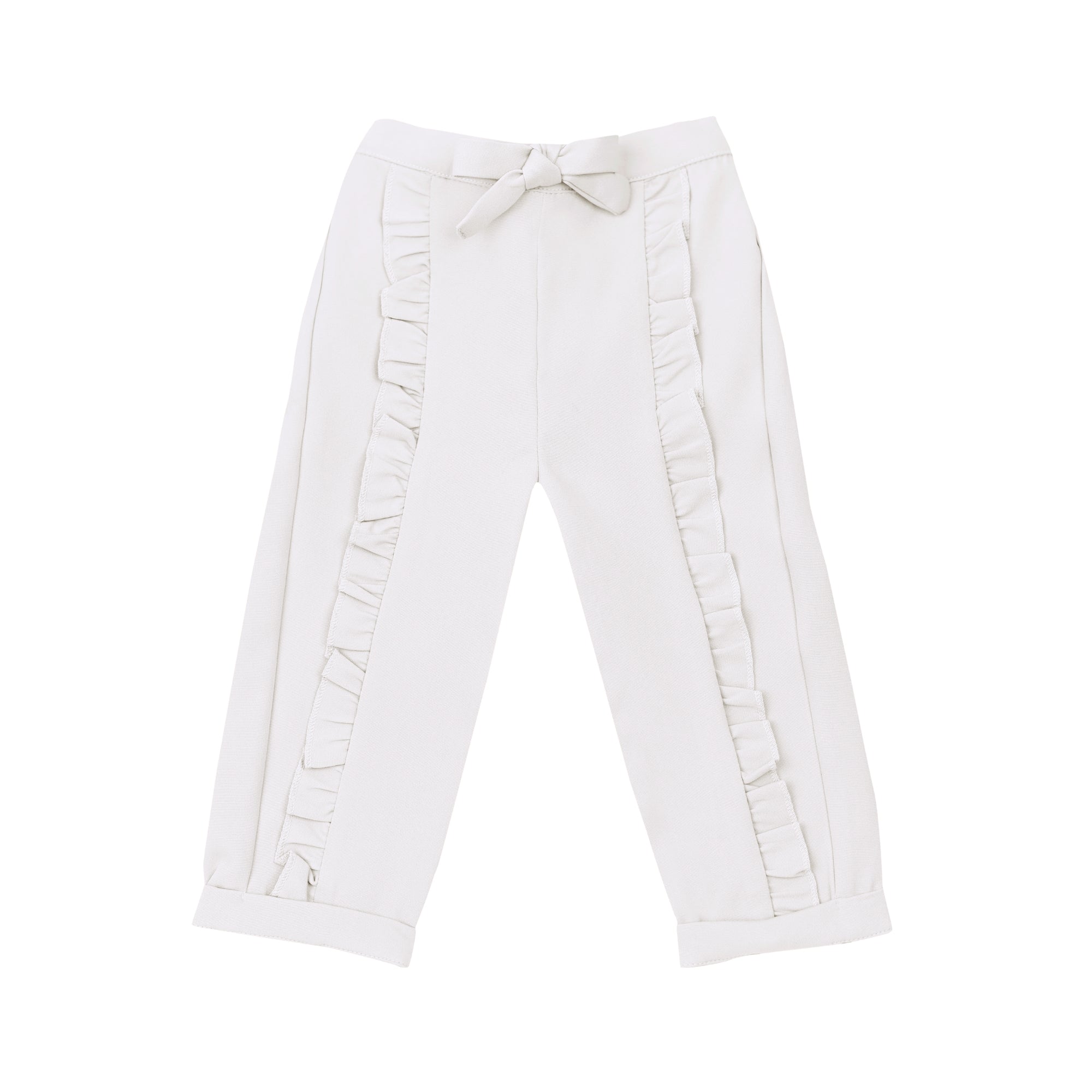 Ella Frills Pants - White