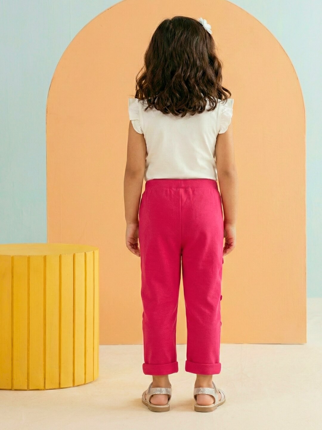Ella Frills Pants - Hot Pink