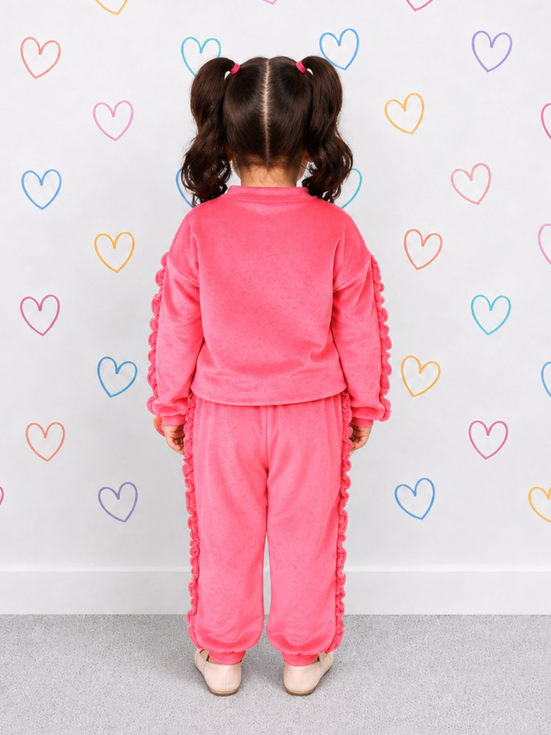 Frill Jogger - Pink