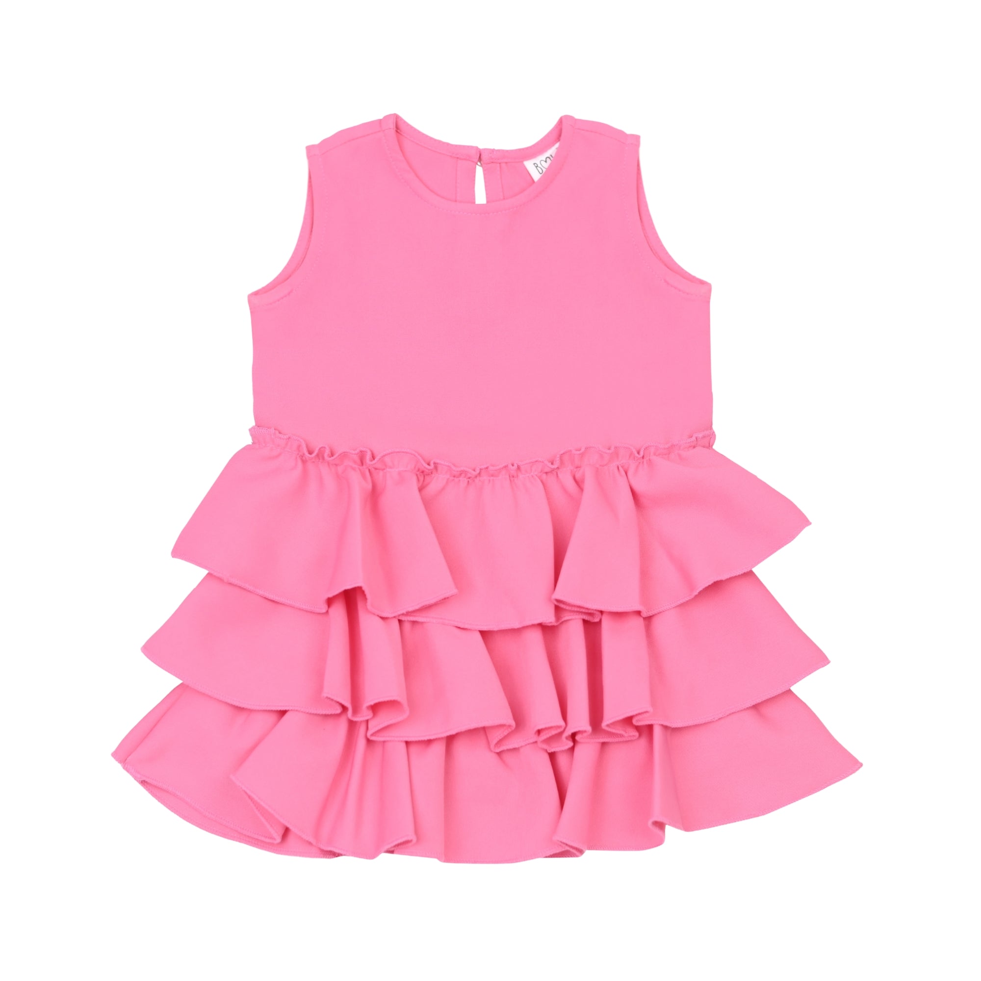 Ruffles Pixie Dress - Barbie Pink