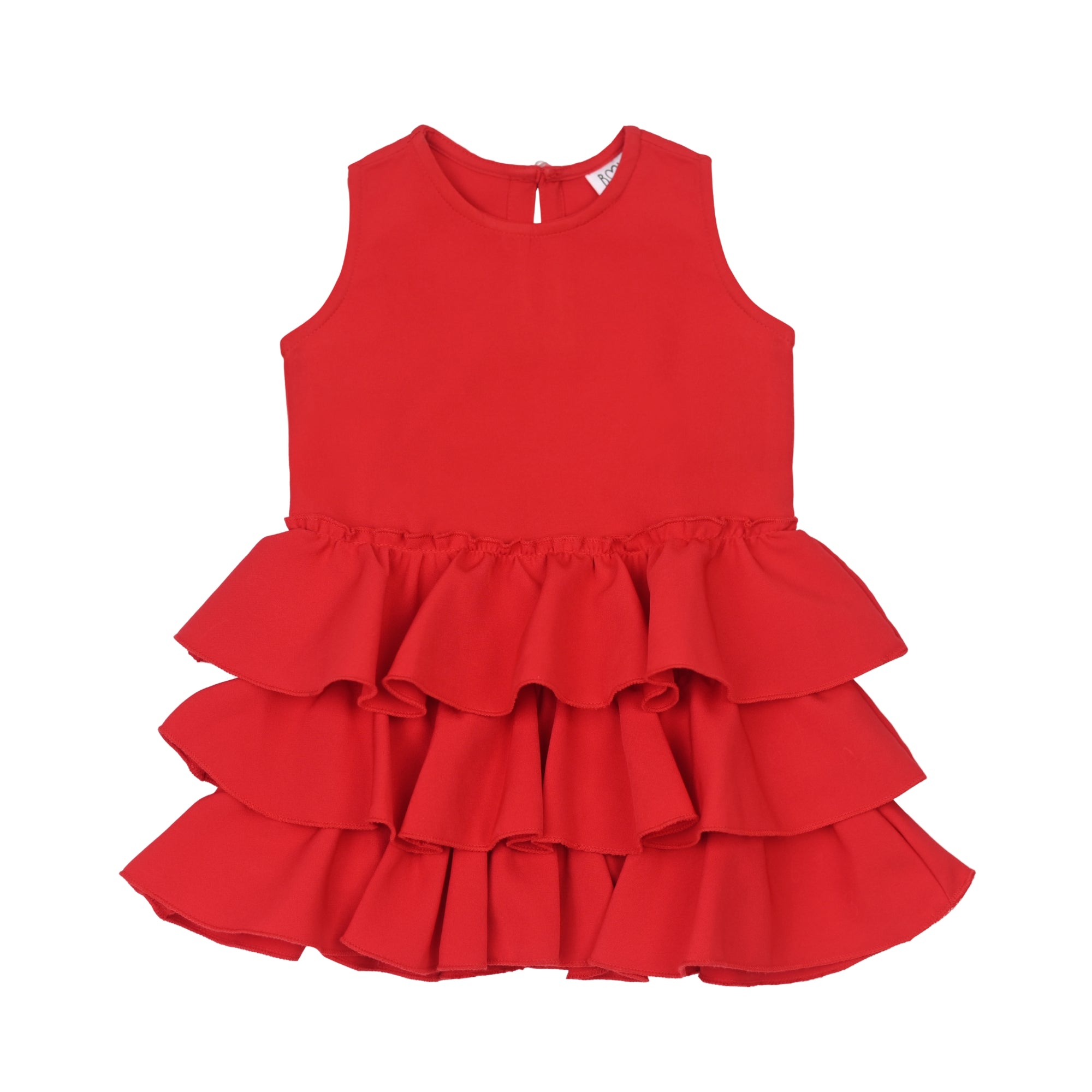Ruffles Pixie Dress - Red
