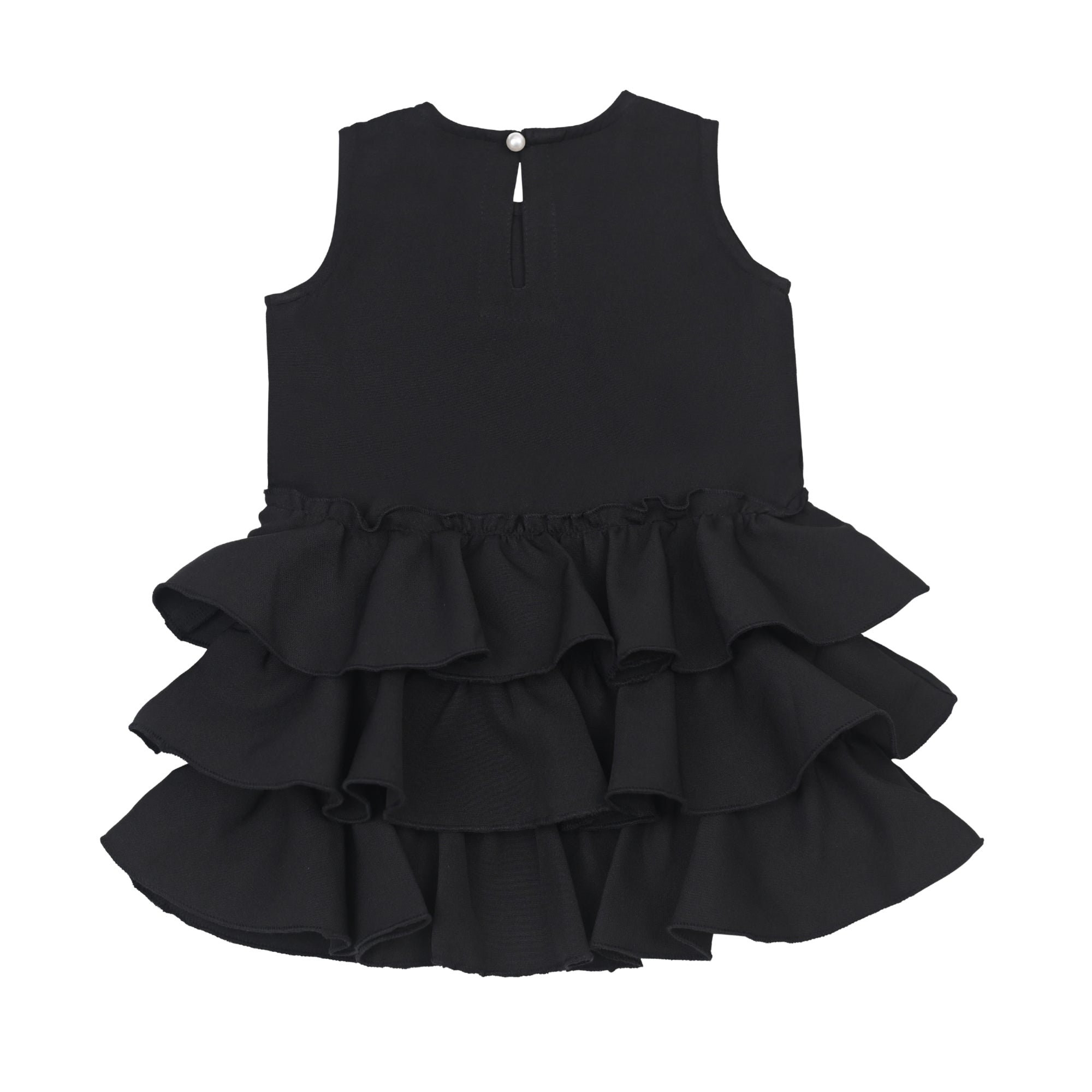 Ruffles Pixie Dress - Black