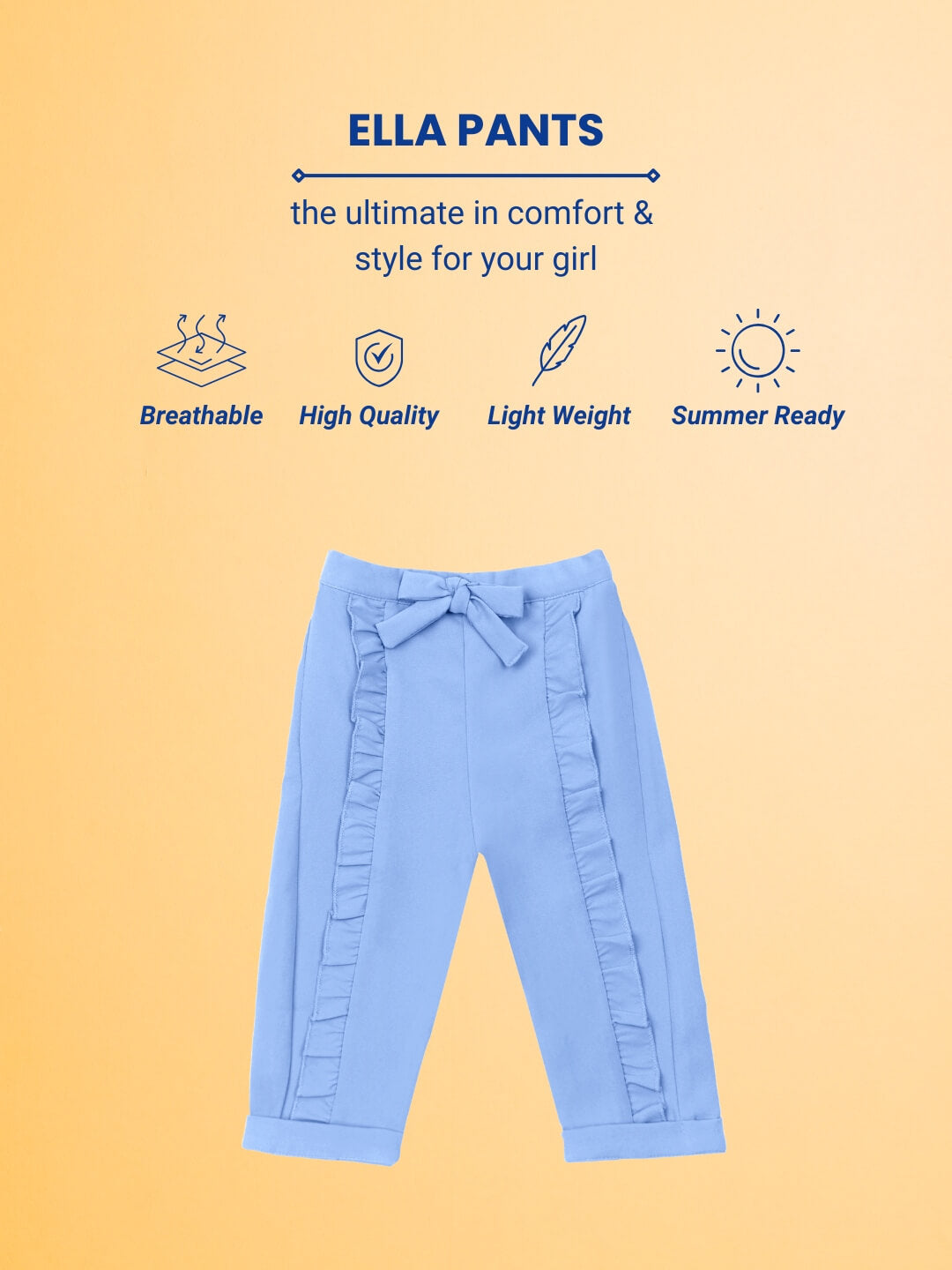 Ella Frills Pants - Baby Blue