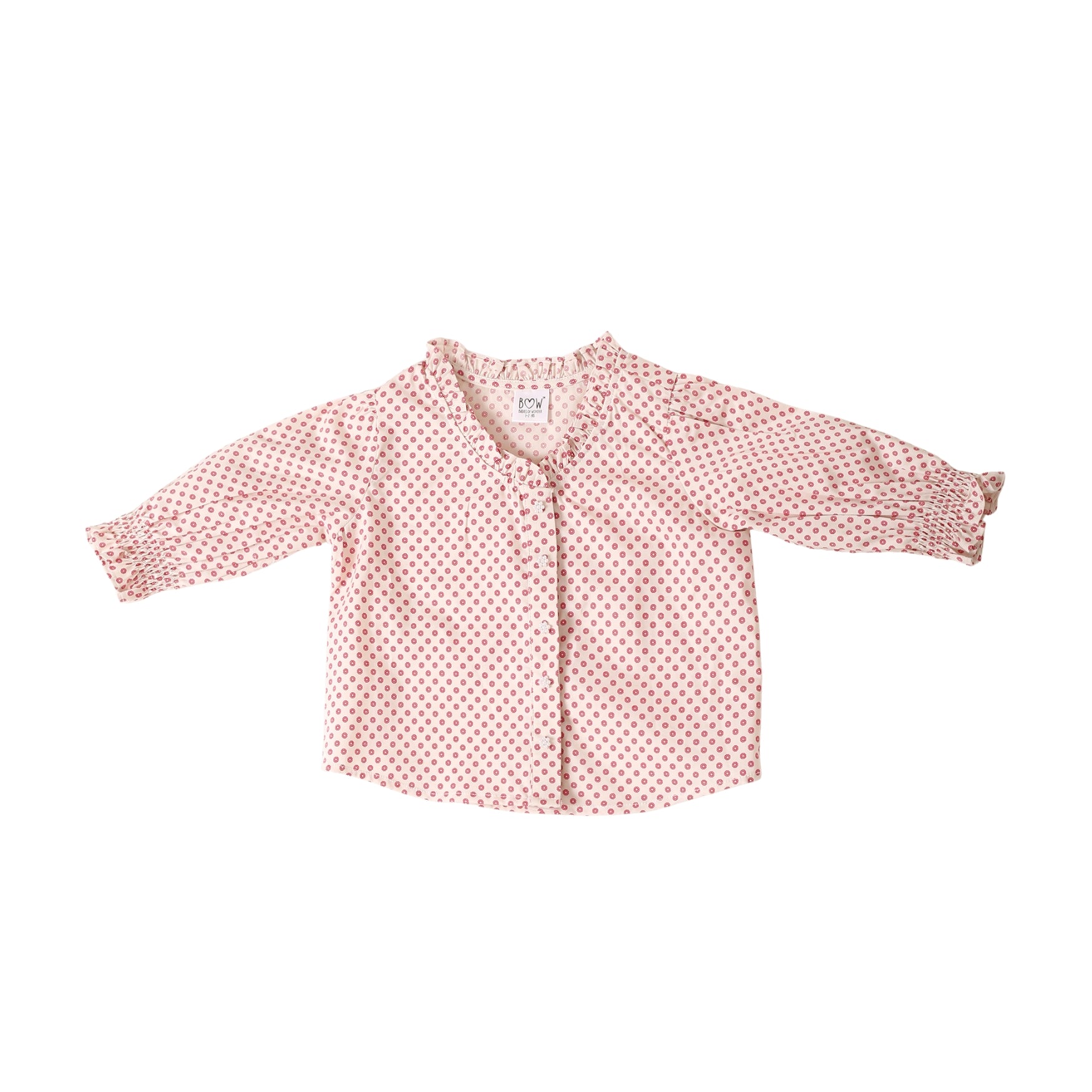 Sweetpea Shirt with Pearls - Pink