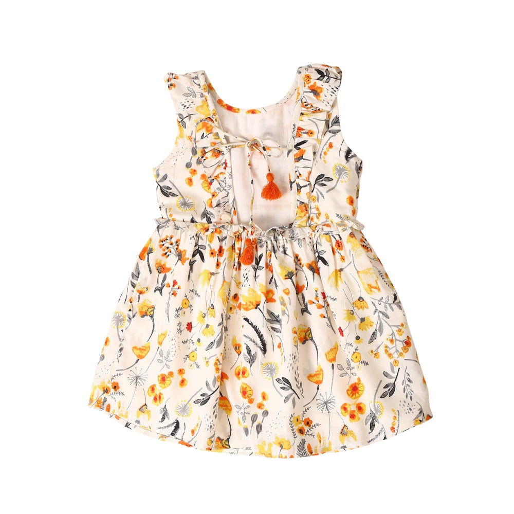 Soft Tassel Dress - Yellow
