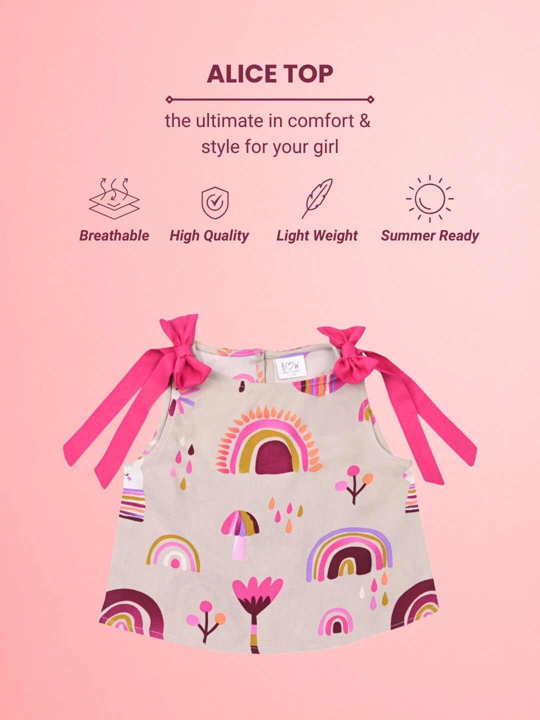 Colourful Alice Top - Wonderland