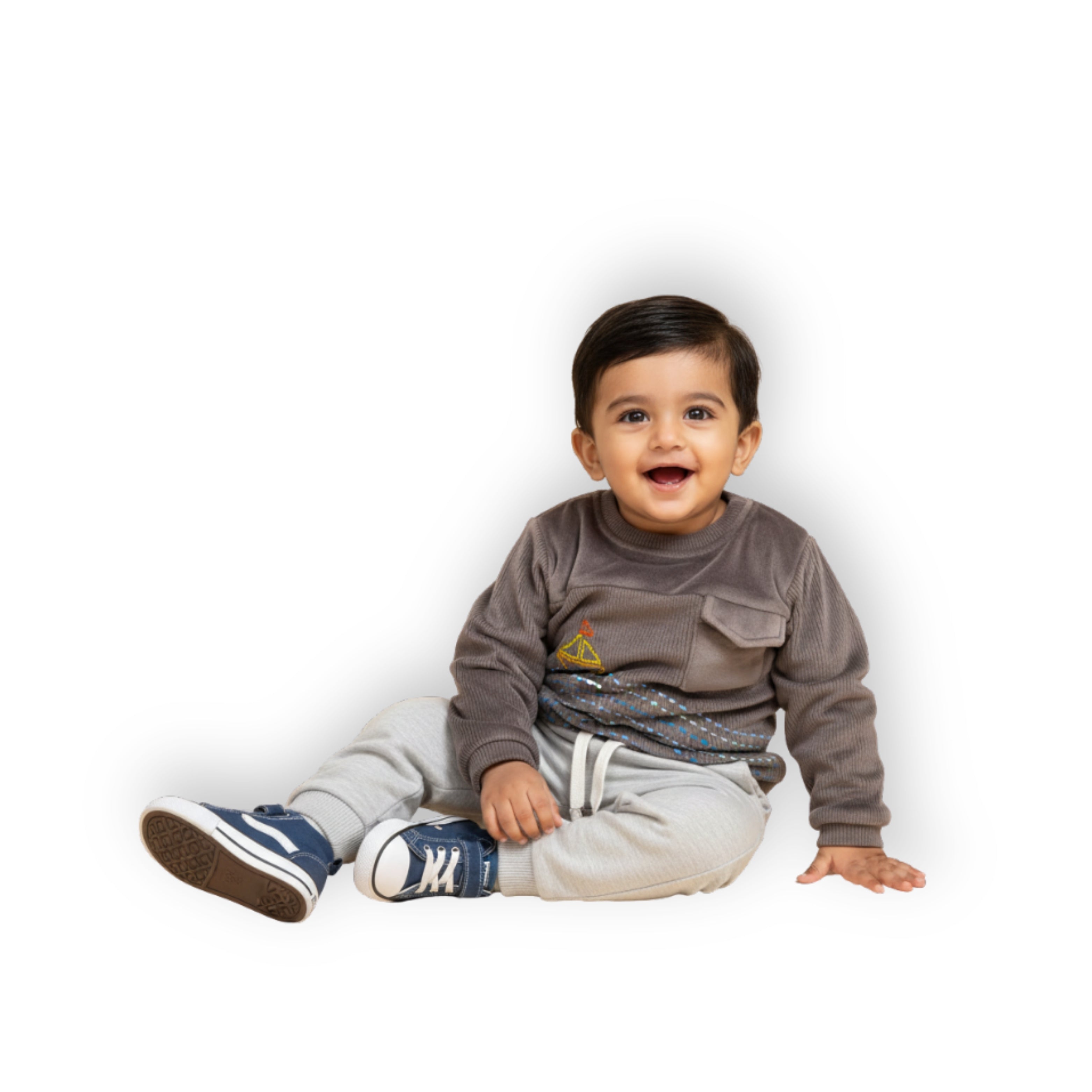 Waves Sweatshirt - Grey