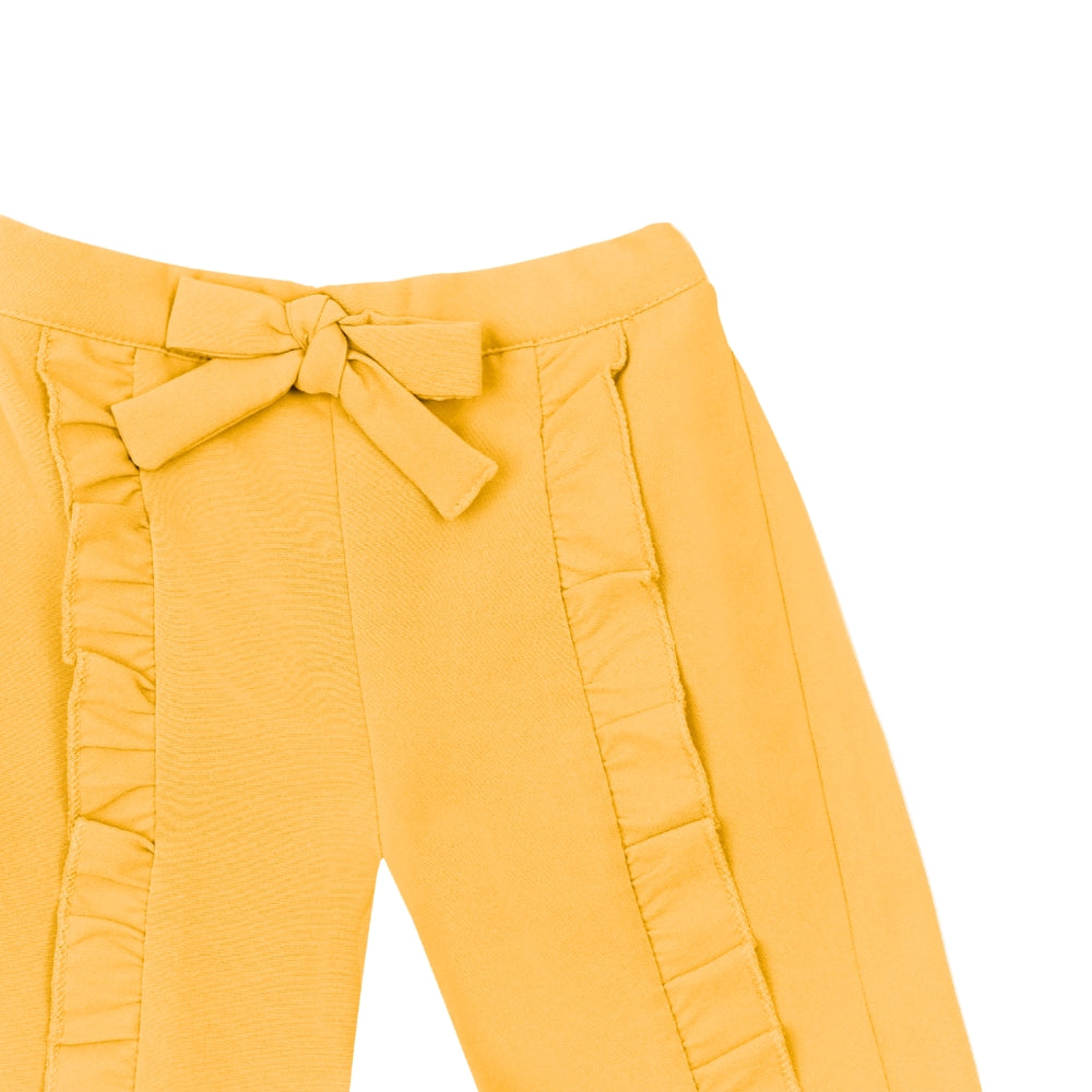 Ella Frill Pants - Yellow