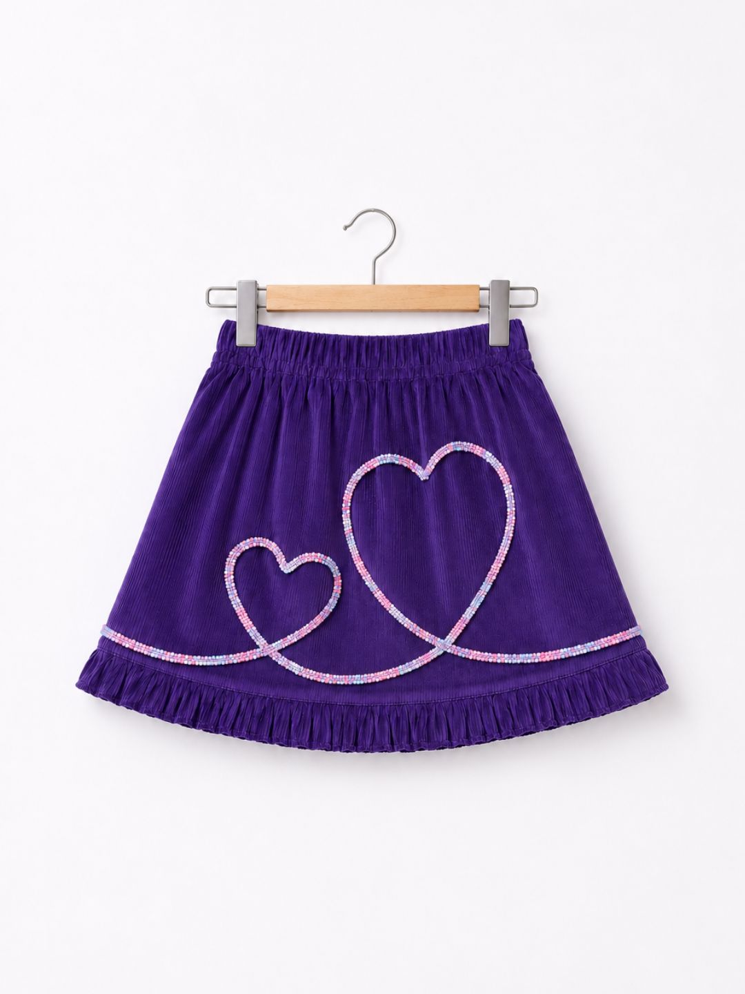 Heart Frill Skirt - Purple