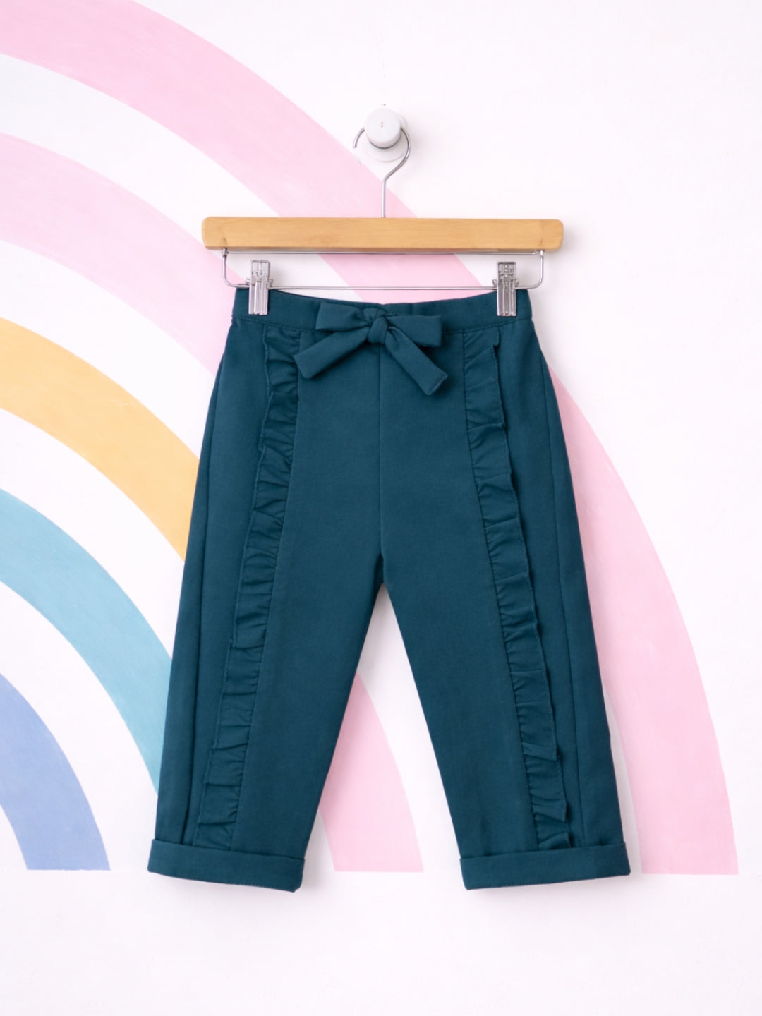 Ella Frills Pants - Teal