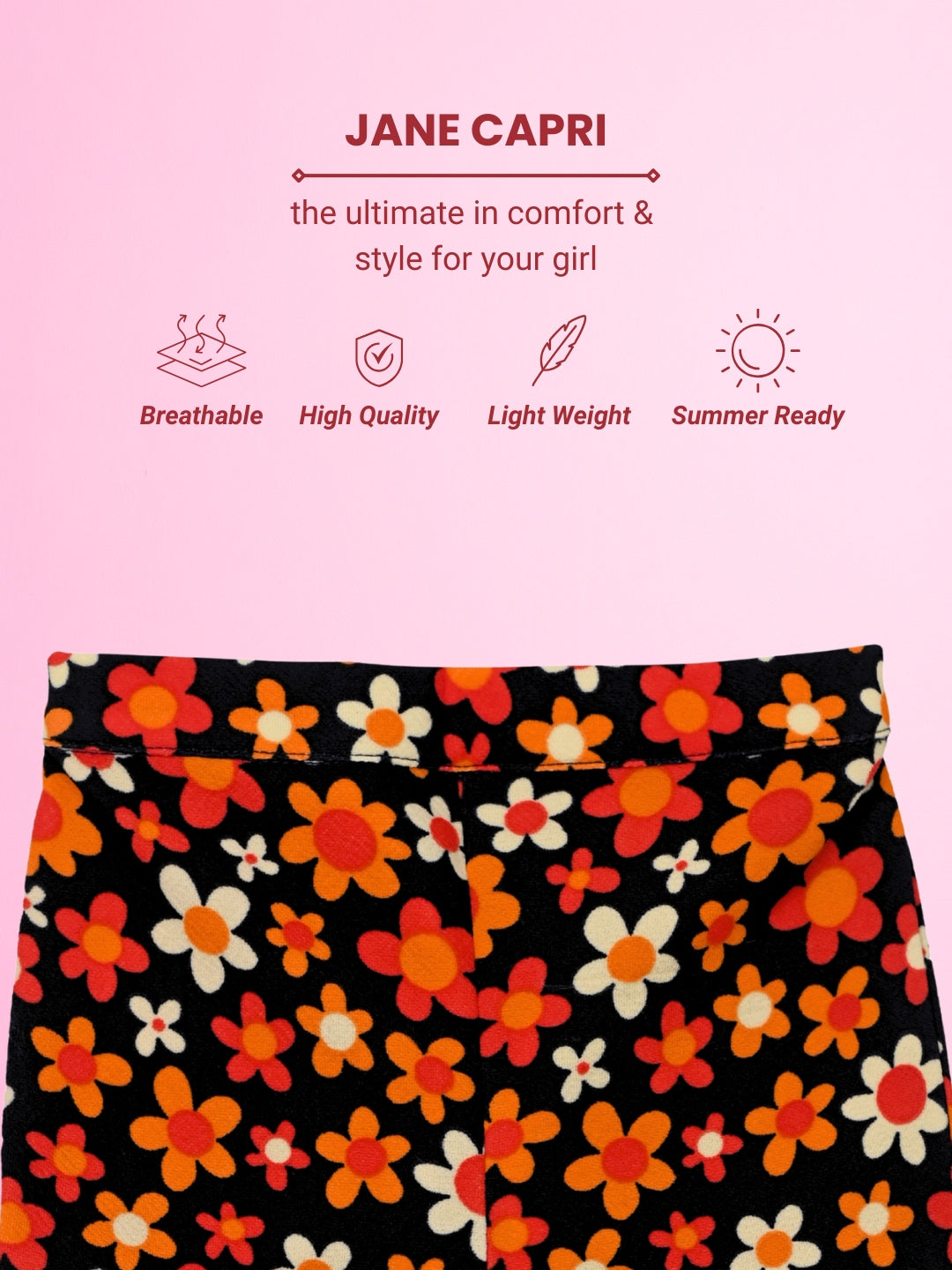 Colourful Jane Capri - Floral