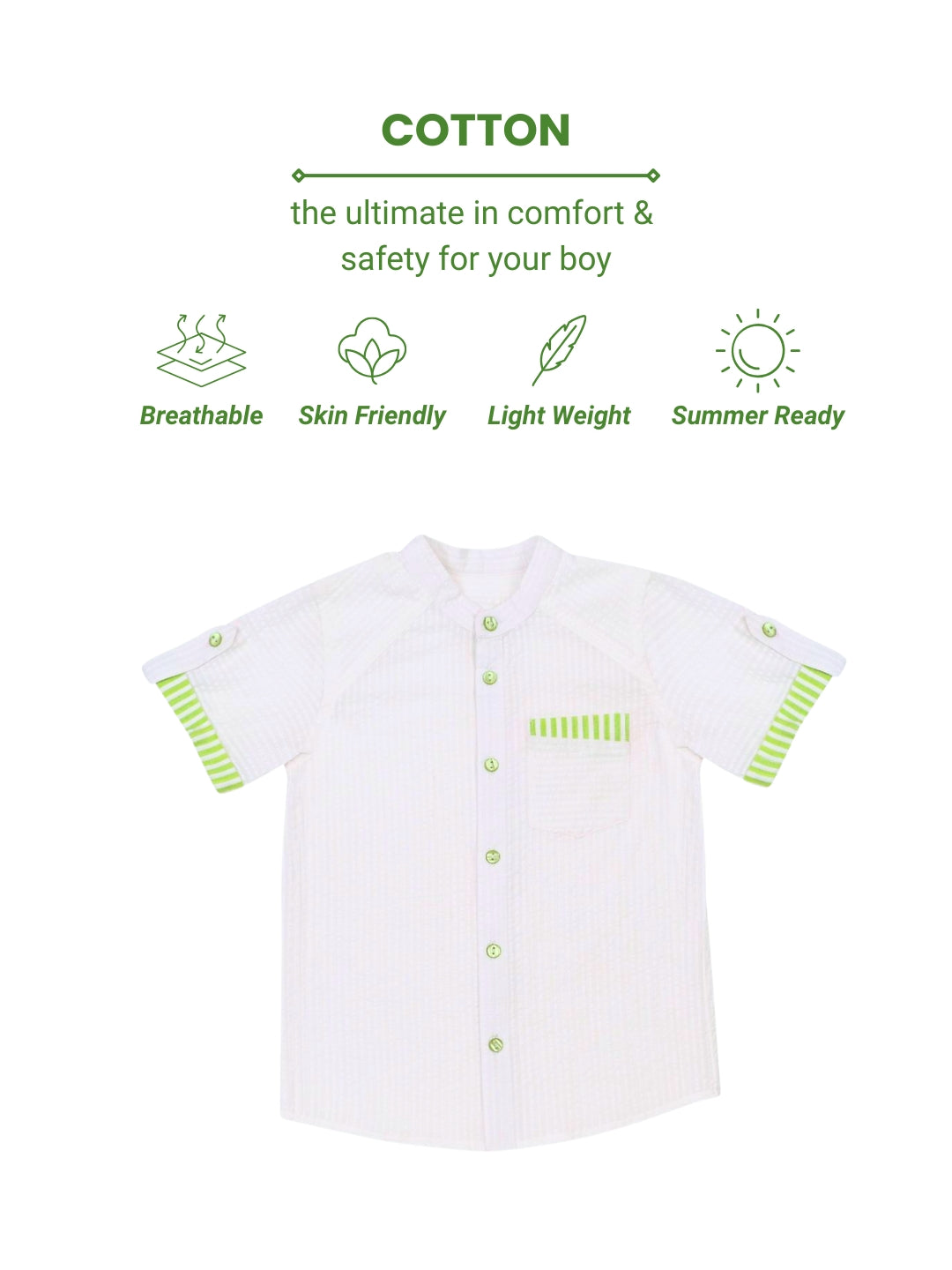 Alan Cotton Shirt - Green