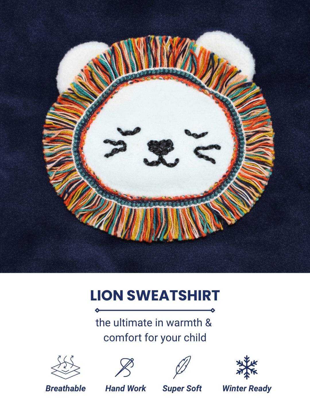 Lion Sweatshirt - Navy
