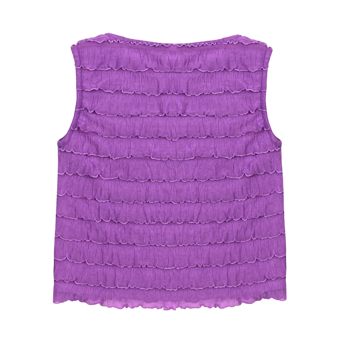 Sarah Frills Top - Purple