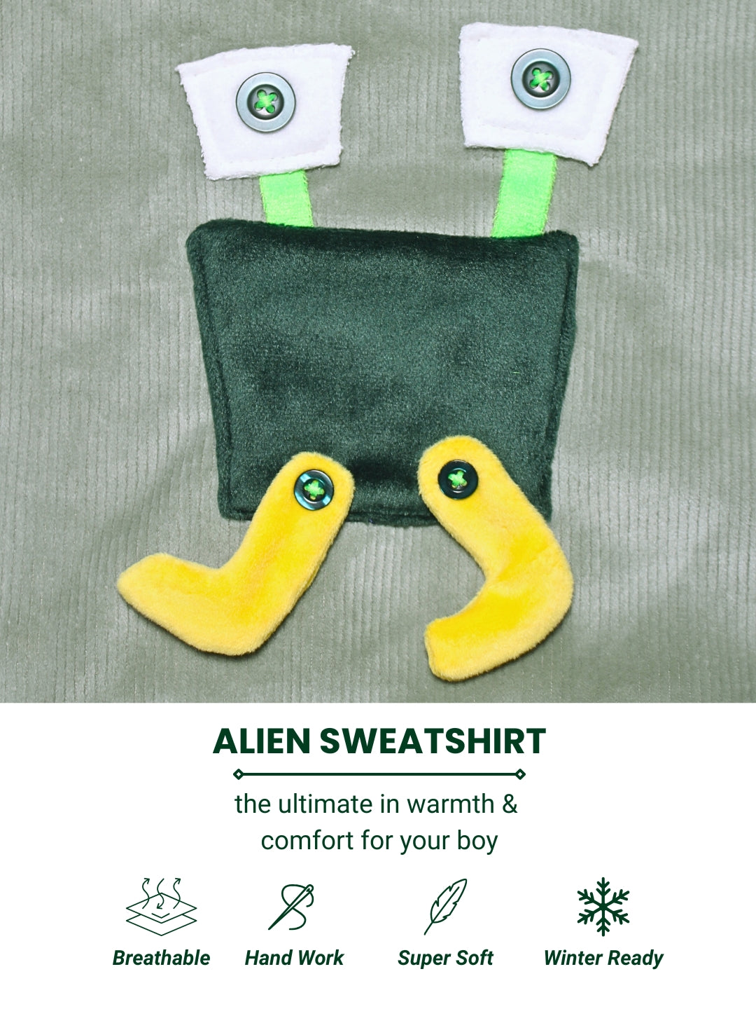 Alien Pocket Sweatshirt - Green