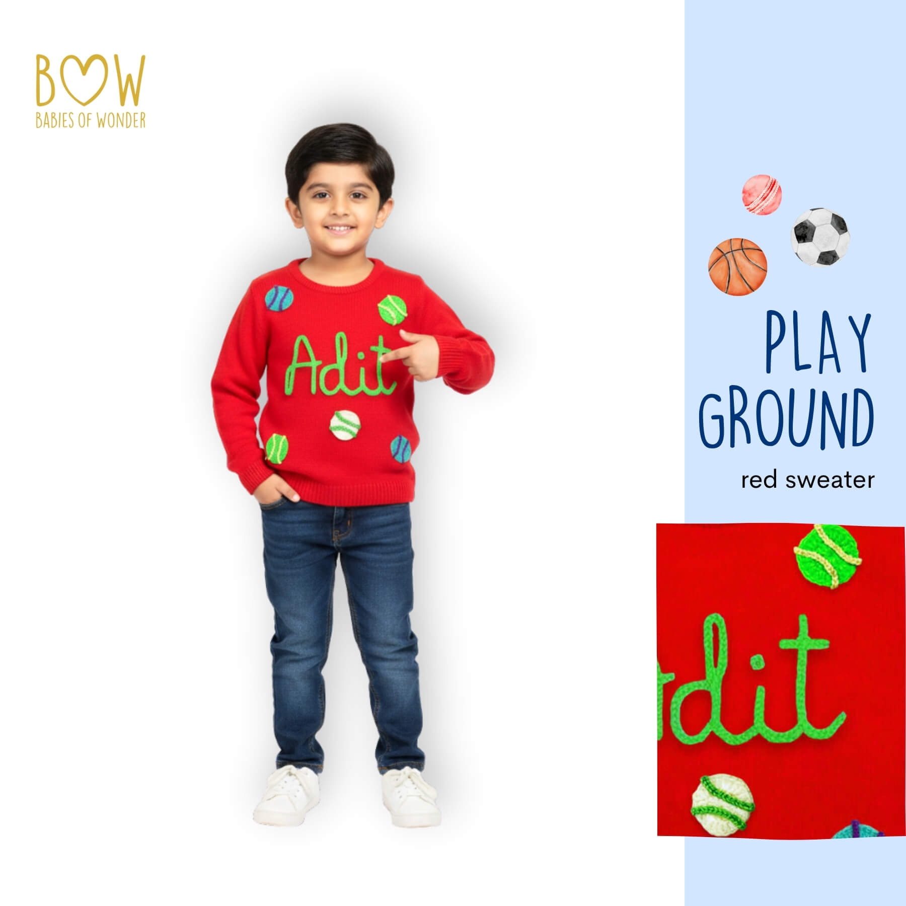 Boys Customised Playground Sweater