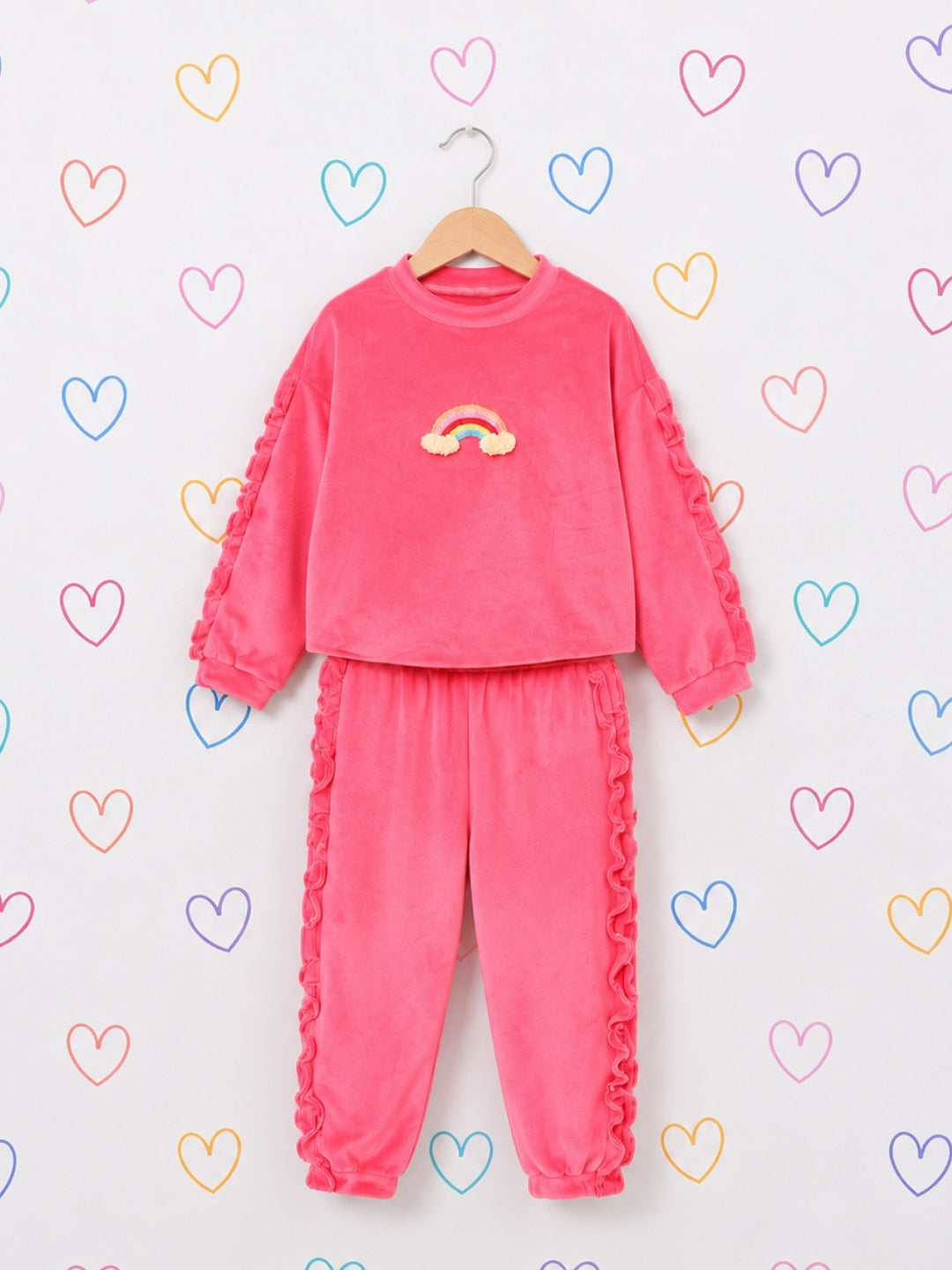 Frill Jogger - Pink