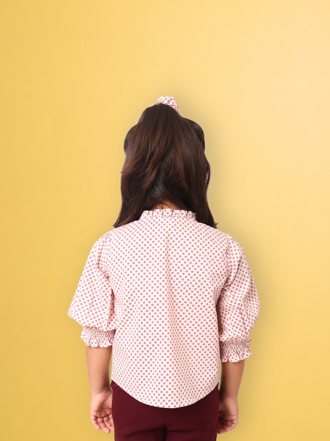 Sweetpea Shirt with Pearls - Pink