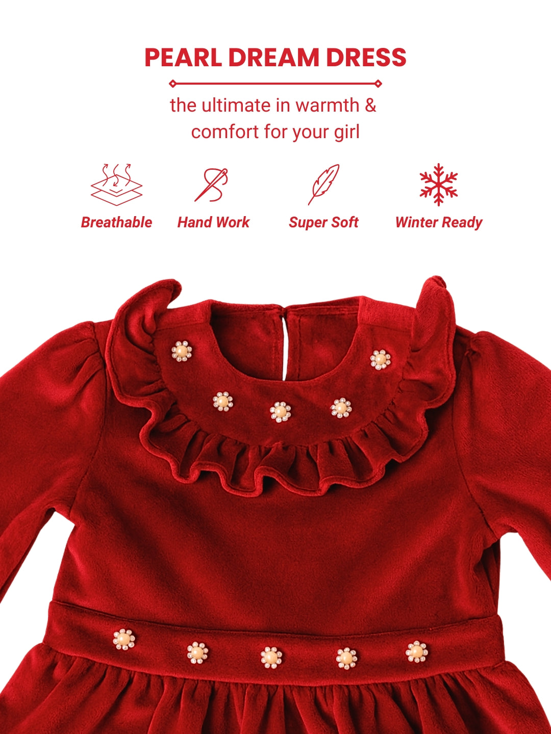 Cosy Dream Dress - Red