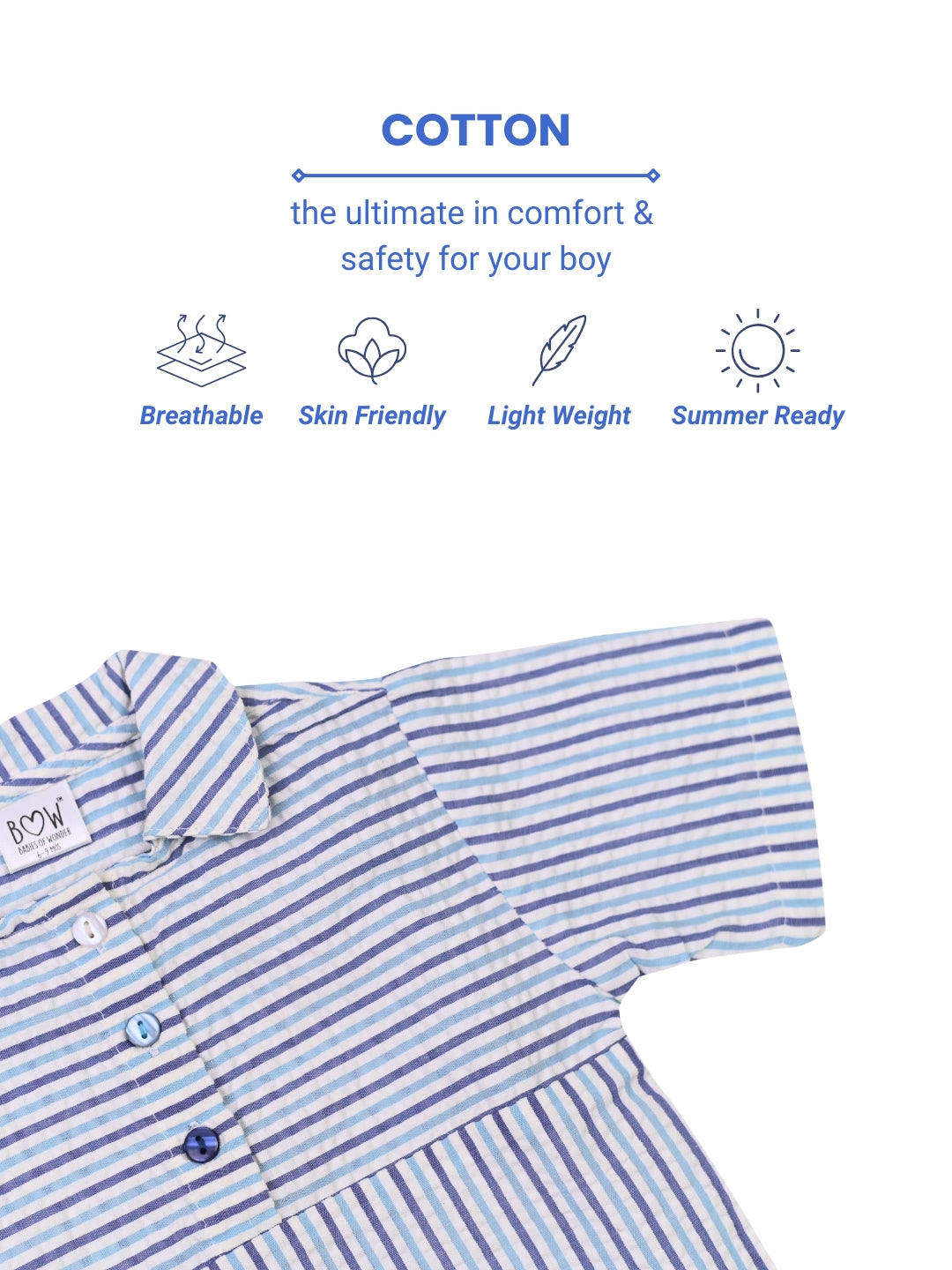 Chuck Cotton Top - Blue