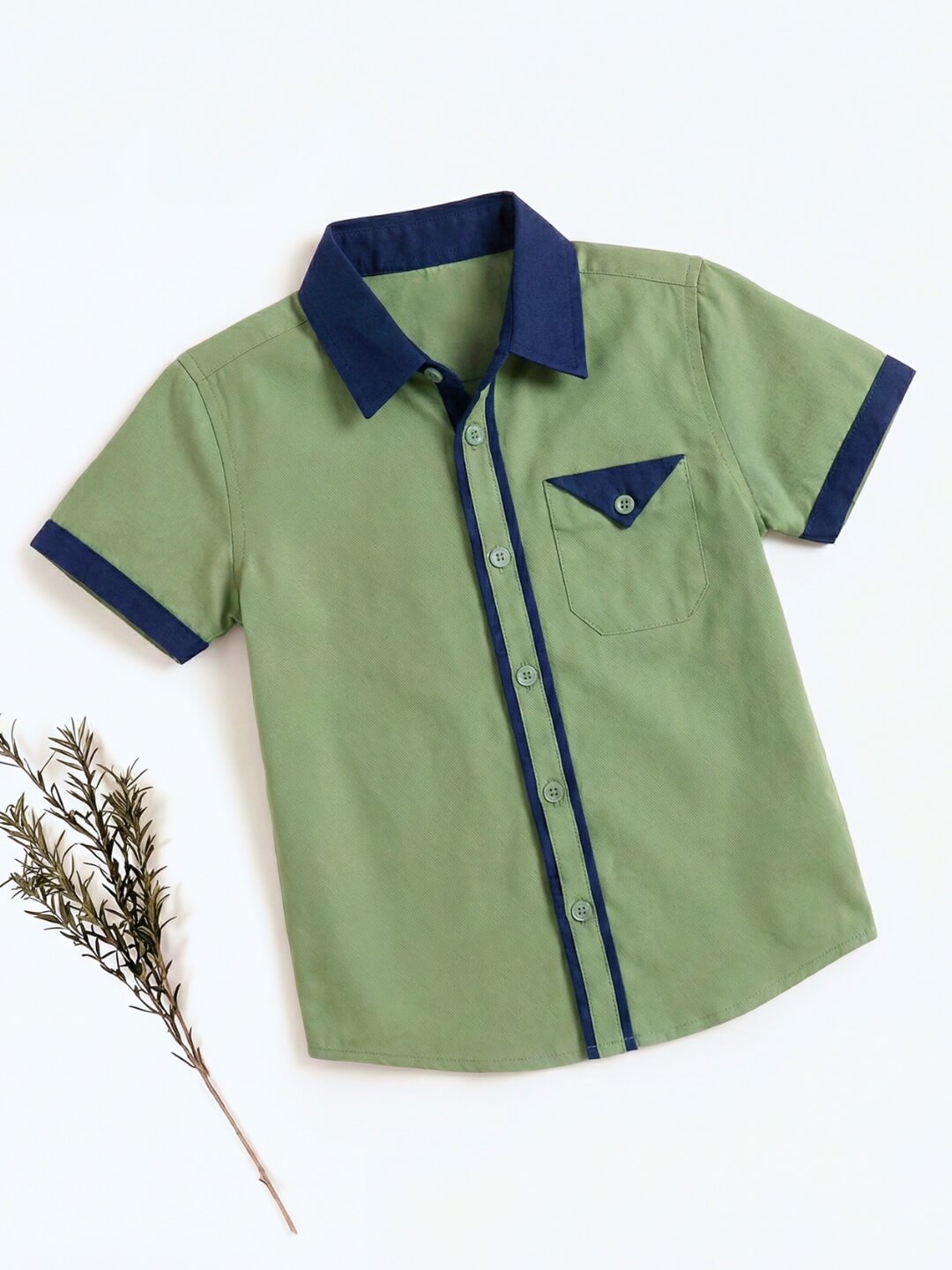 Piper Cotton Shirt - Olive