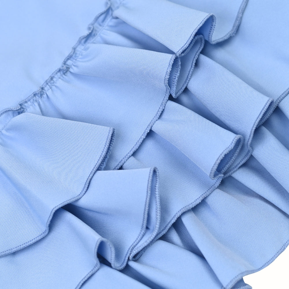 Ruffles Pixie Dress - Baby Blue