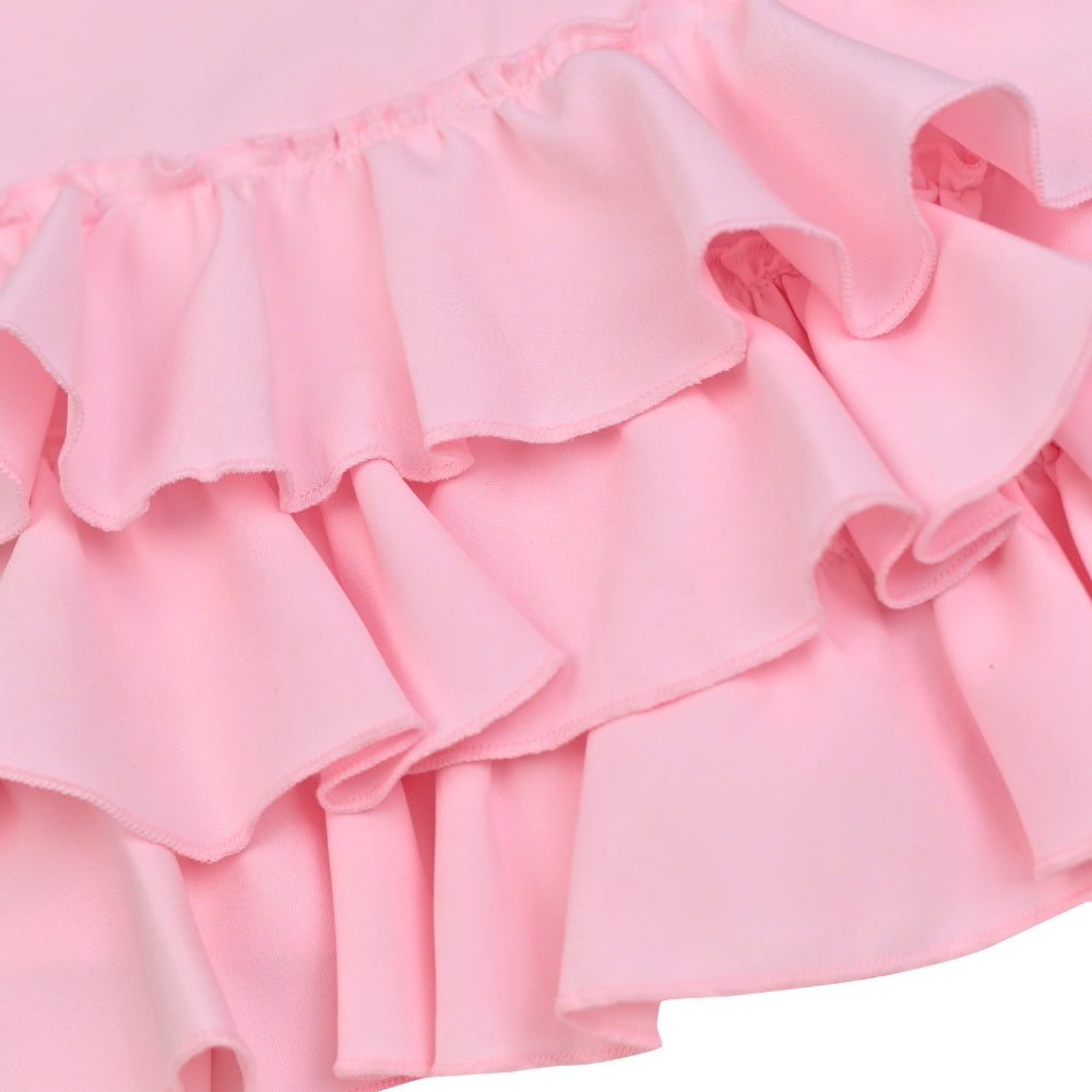 Ruffles Pixie Dress - Baby Pink