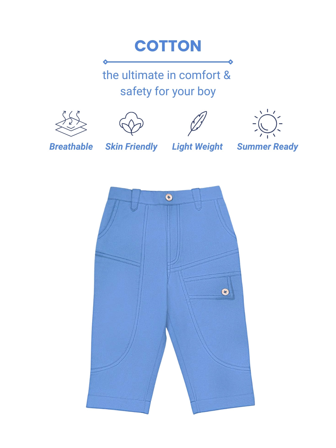 Neo Cotton Pant - Blue