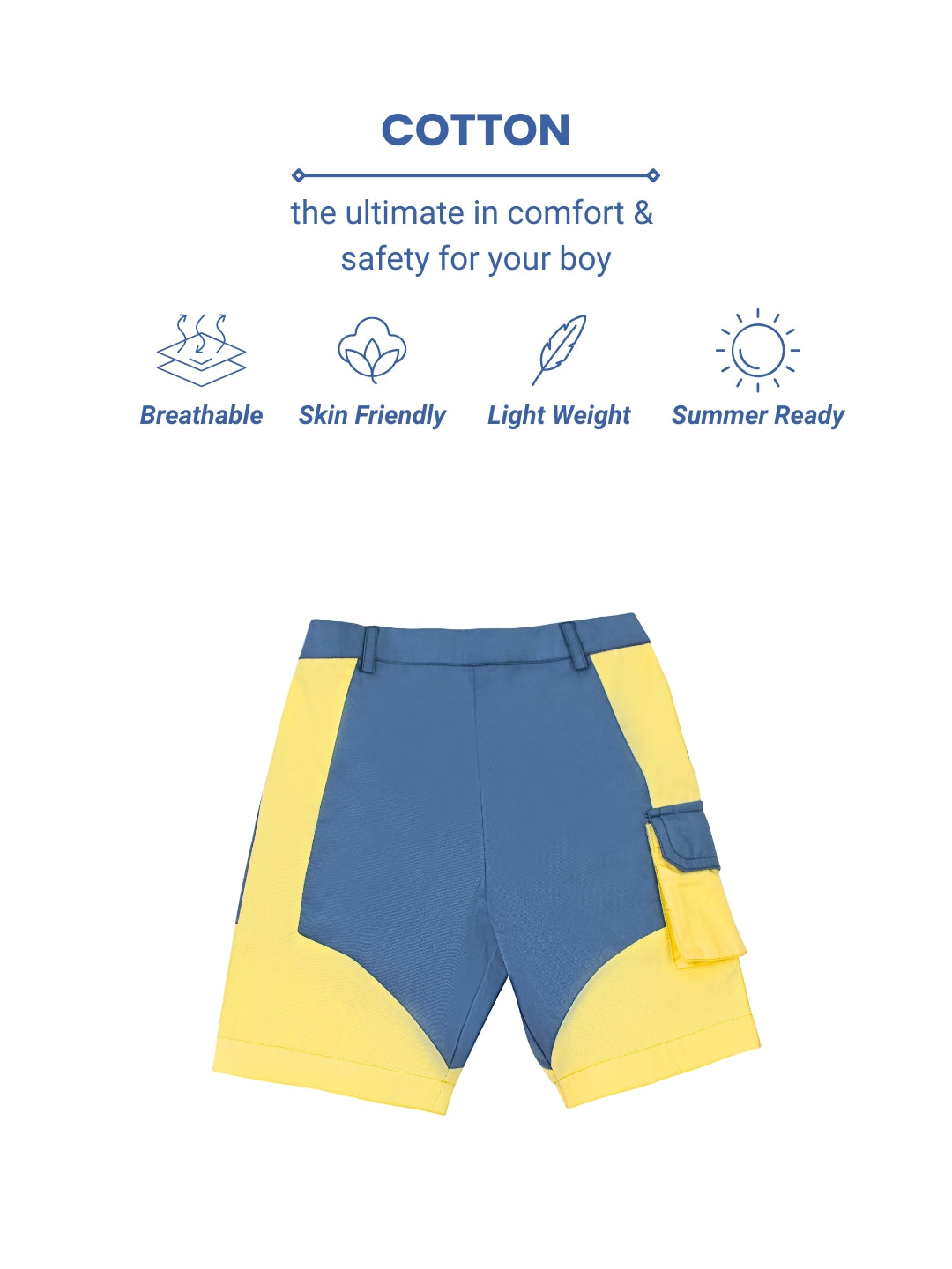 Cotton Chase Shorts - Blue