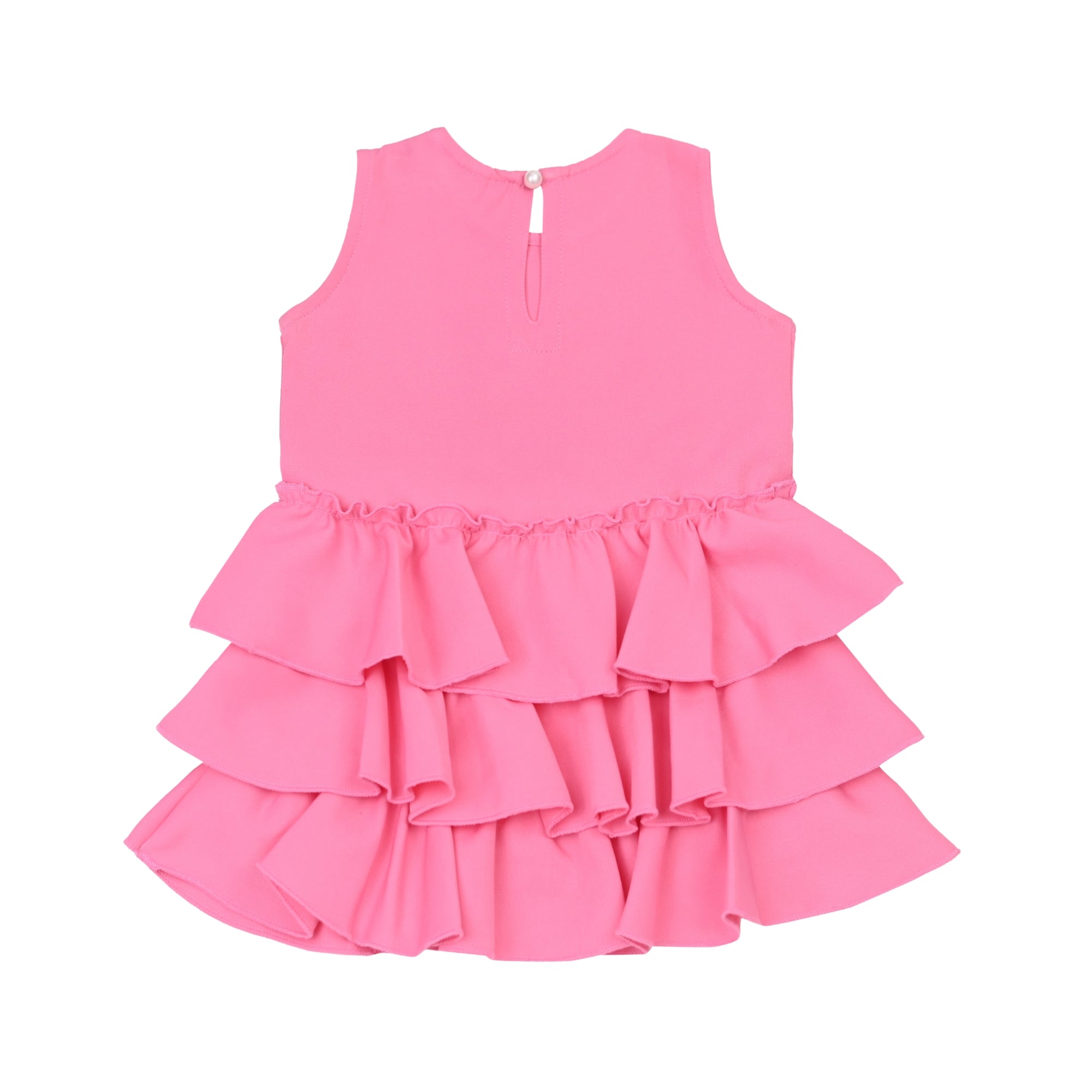 Ruffles Pixie Dress - Barbie Pink
