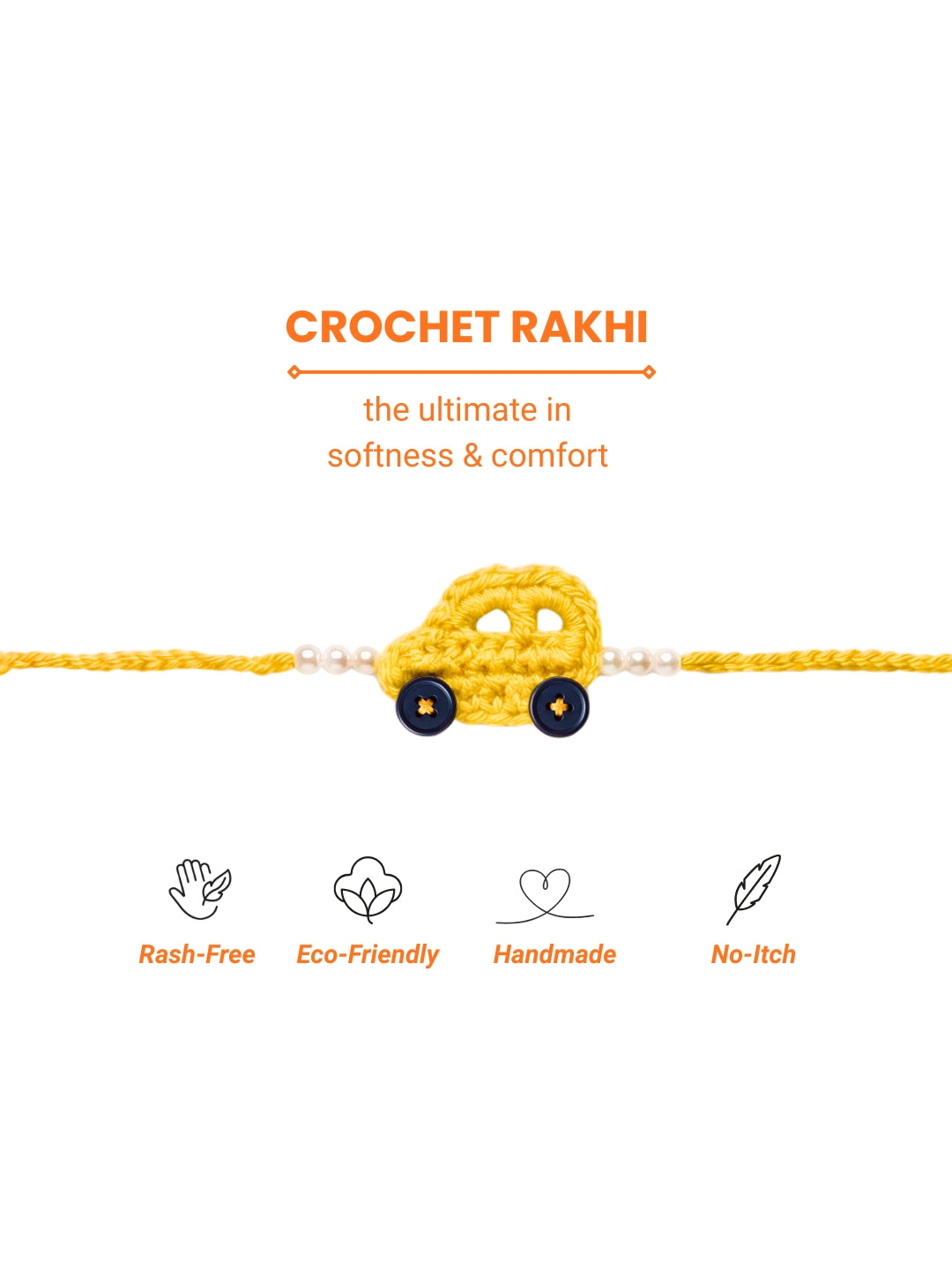 Car Rakhi - Yellow