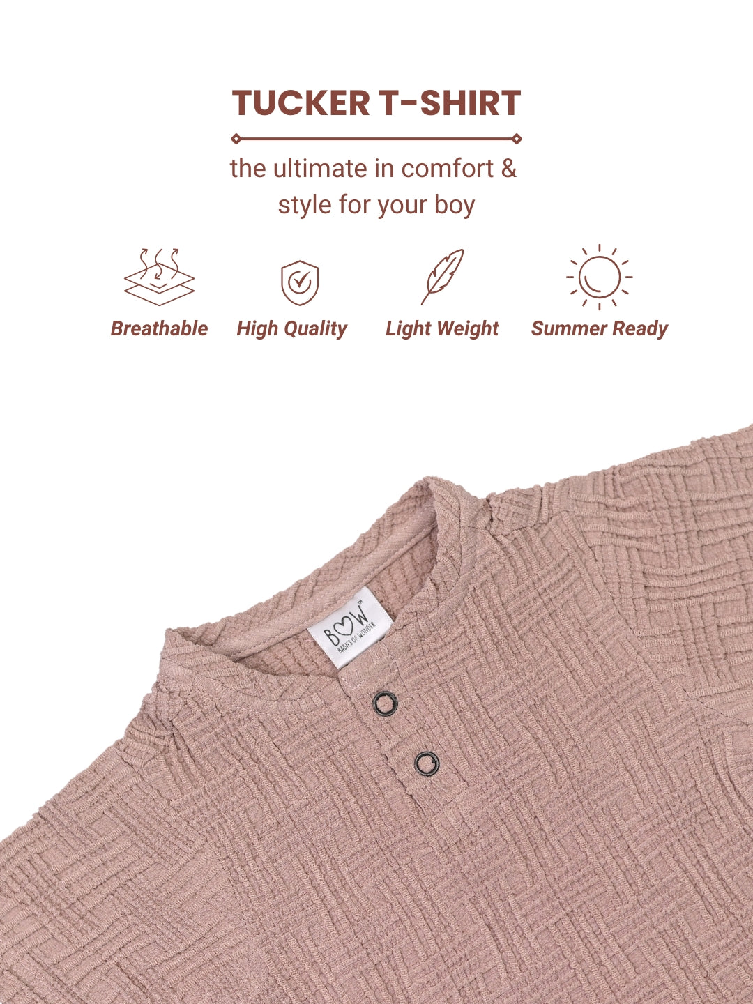 Tucker 3D T Shirt - Fawn