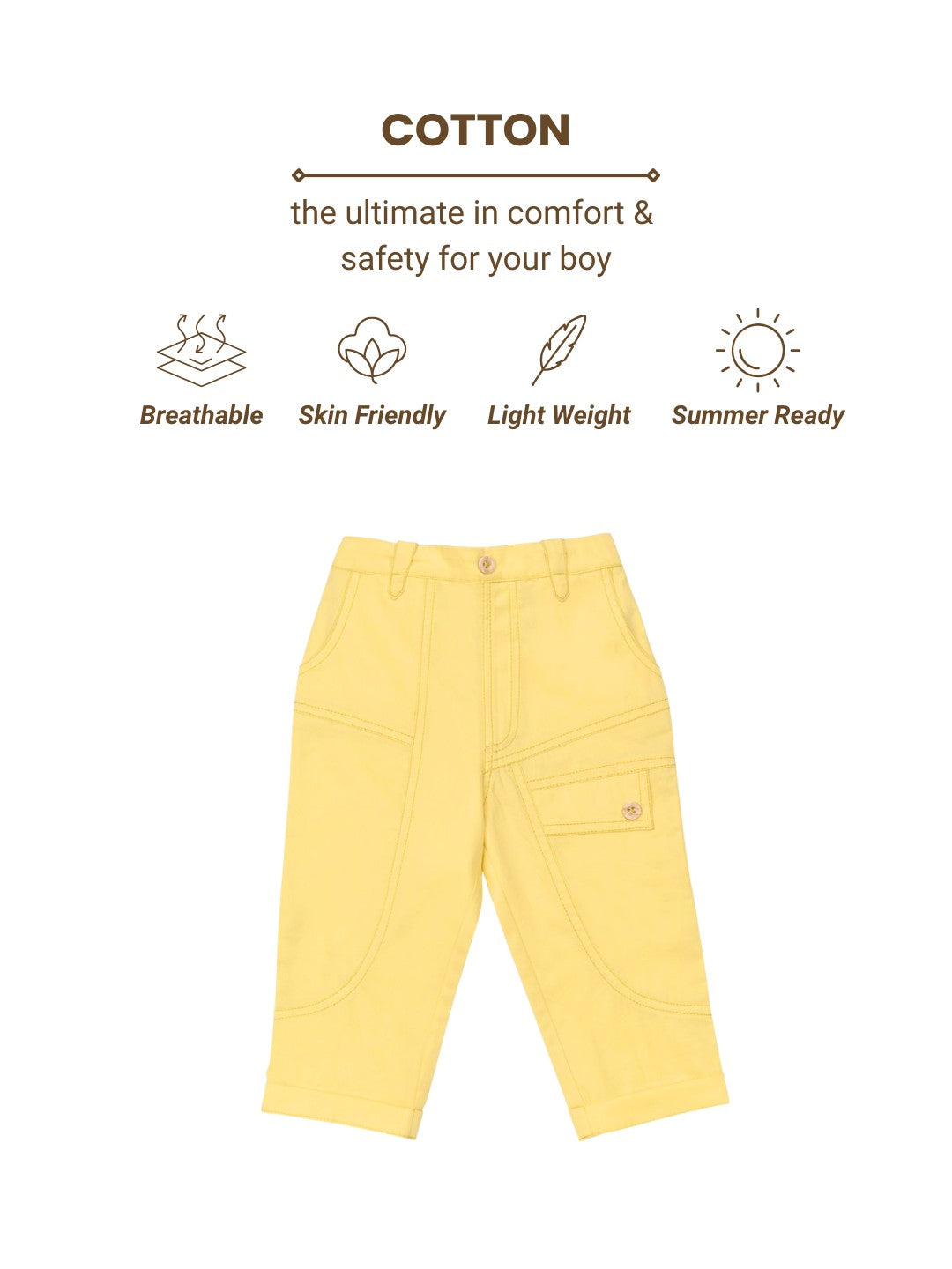 Neo Cotton Pant - Yellow