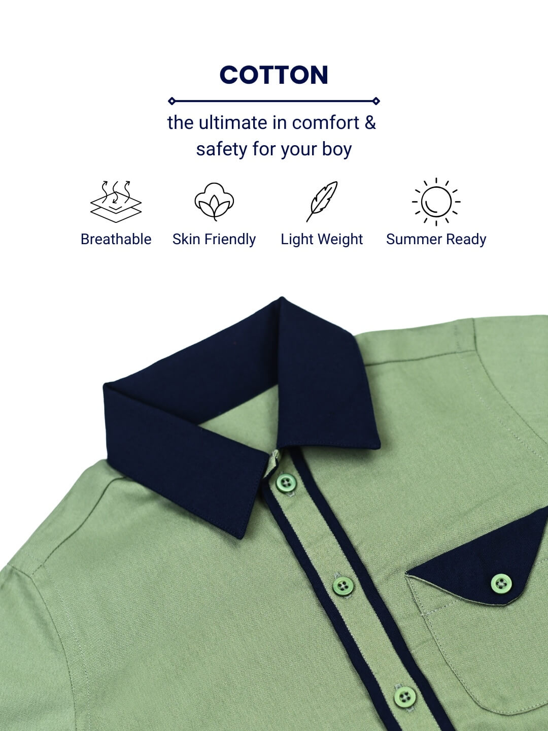 Piper Cotton Shirt - Olive