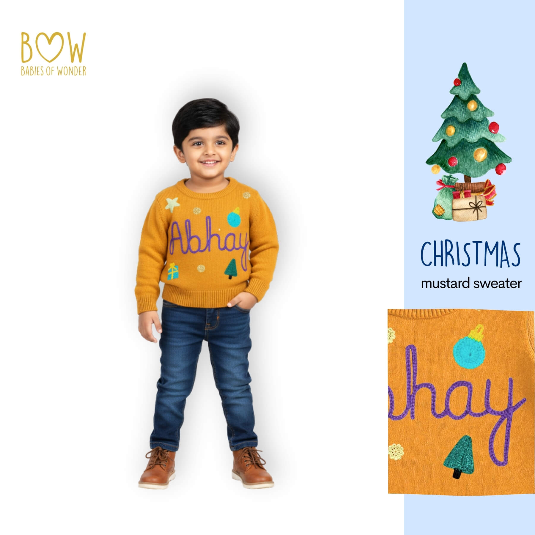 Boys Customised Christmas Sweater