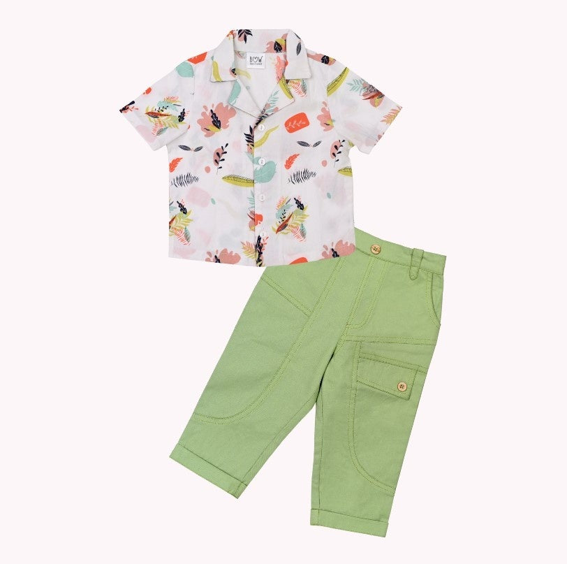 Abstract Charlie Shirt + Green Neo Pant