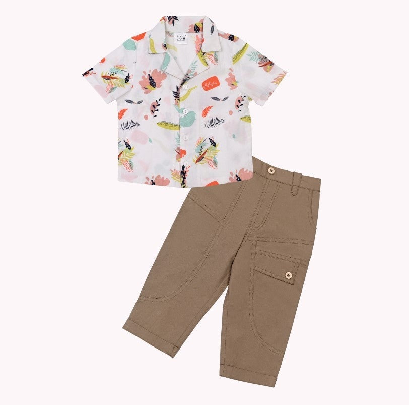 Abstract Charlie Shirt + Brown Neo Pant