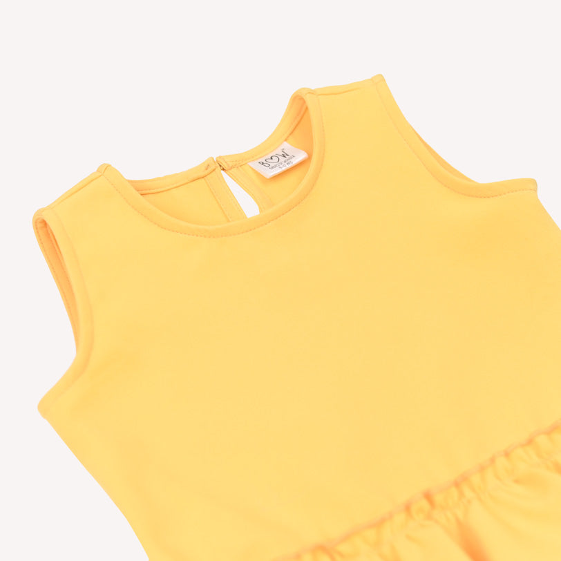 Ruffles Pixie Dress - Yellow