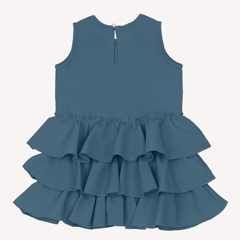 Ruffles Pixie Dress - Teal