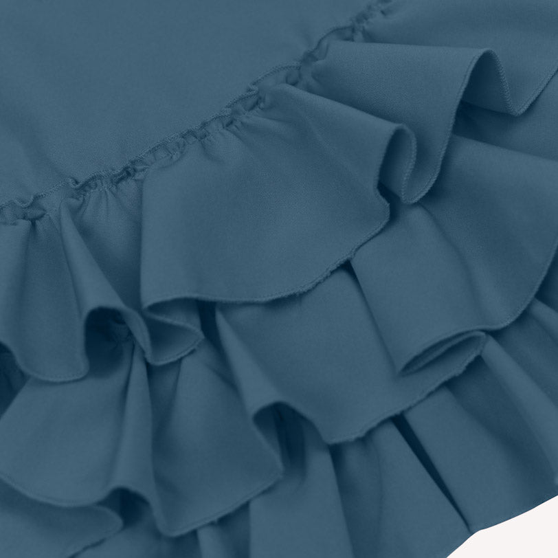 Ruffles Pixie Dress - Teal