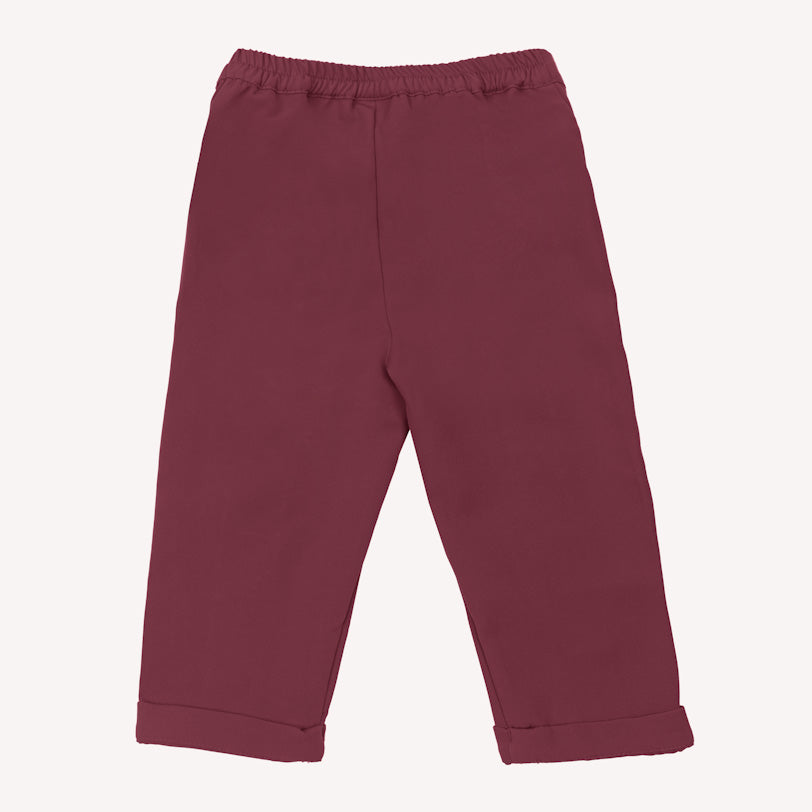 Ella Frills Pants - Wine