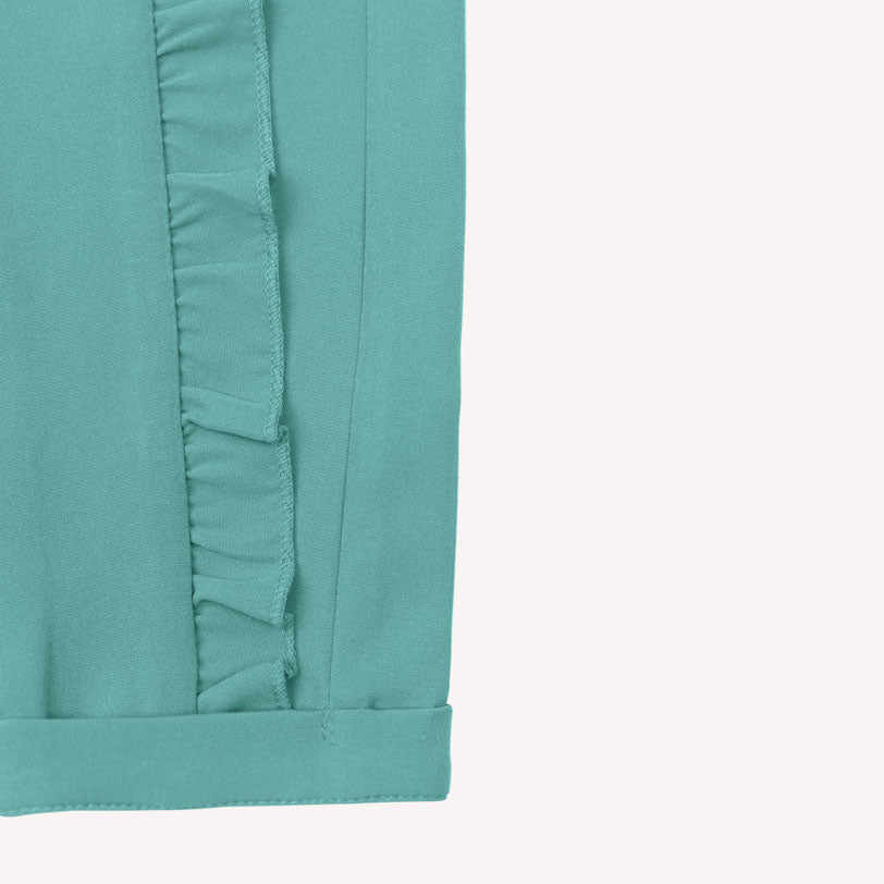 Ella Frills Pants - Turquoise