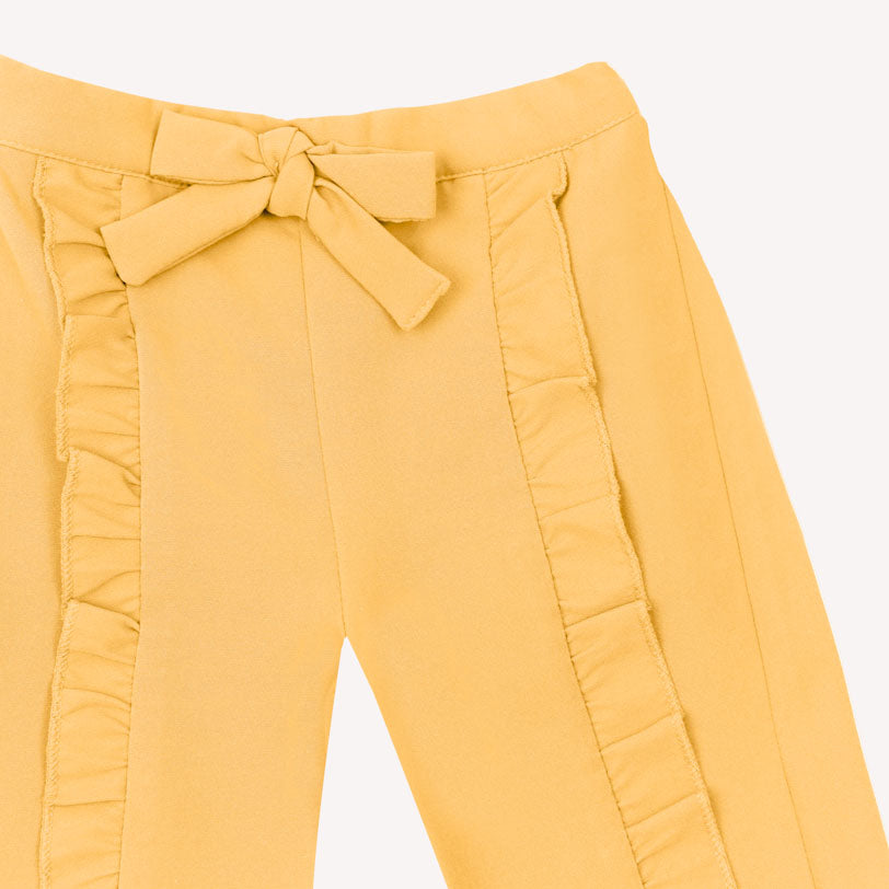 White Blossom Top + Yellow Ella Pant