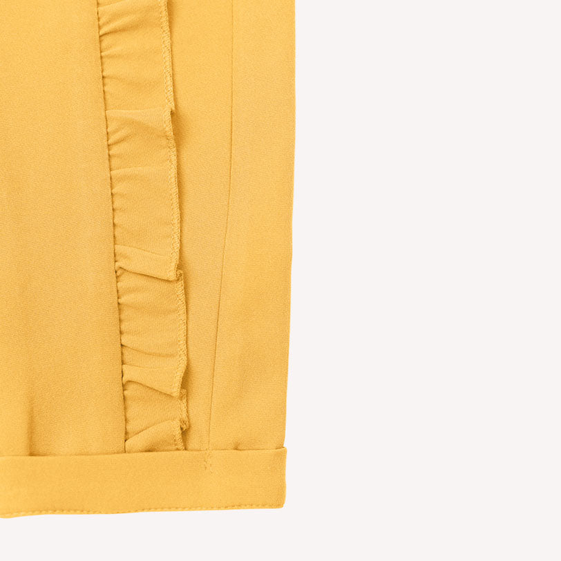 Ella Frill Pants - Yellow