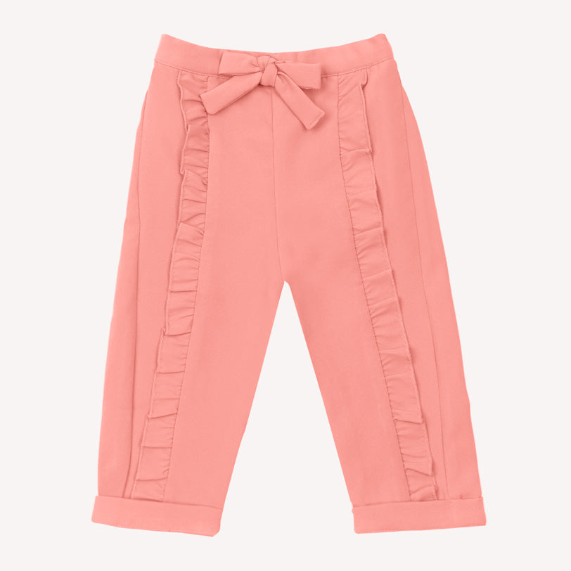 Ella Frills Pants - Peach