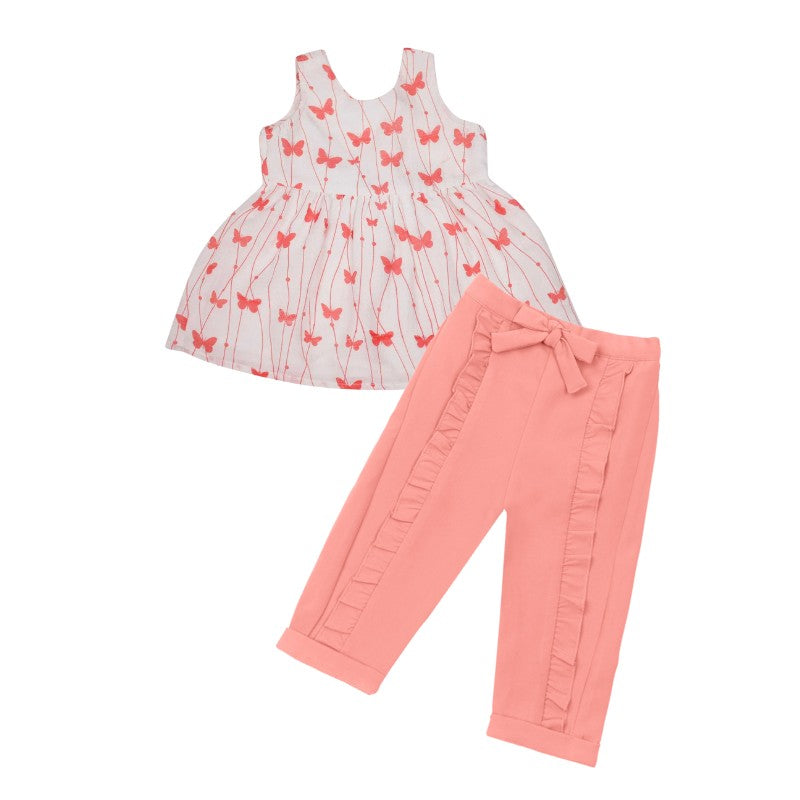 Butterfly Chloe Tunic Top + Peach Ella Pant